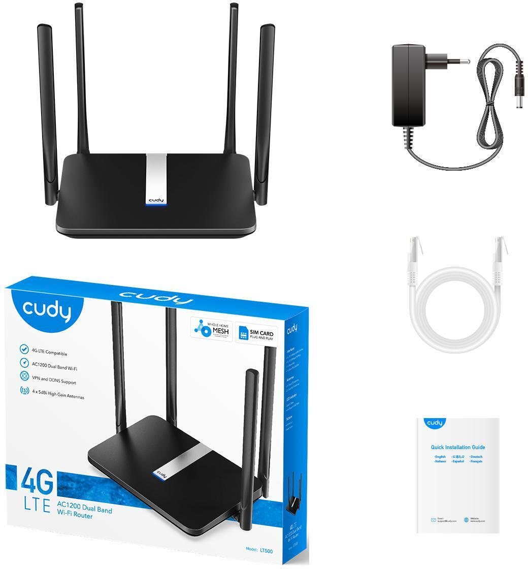 Cudy - Router Cudy LT300 N300 Wi-Fi 4G LTE