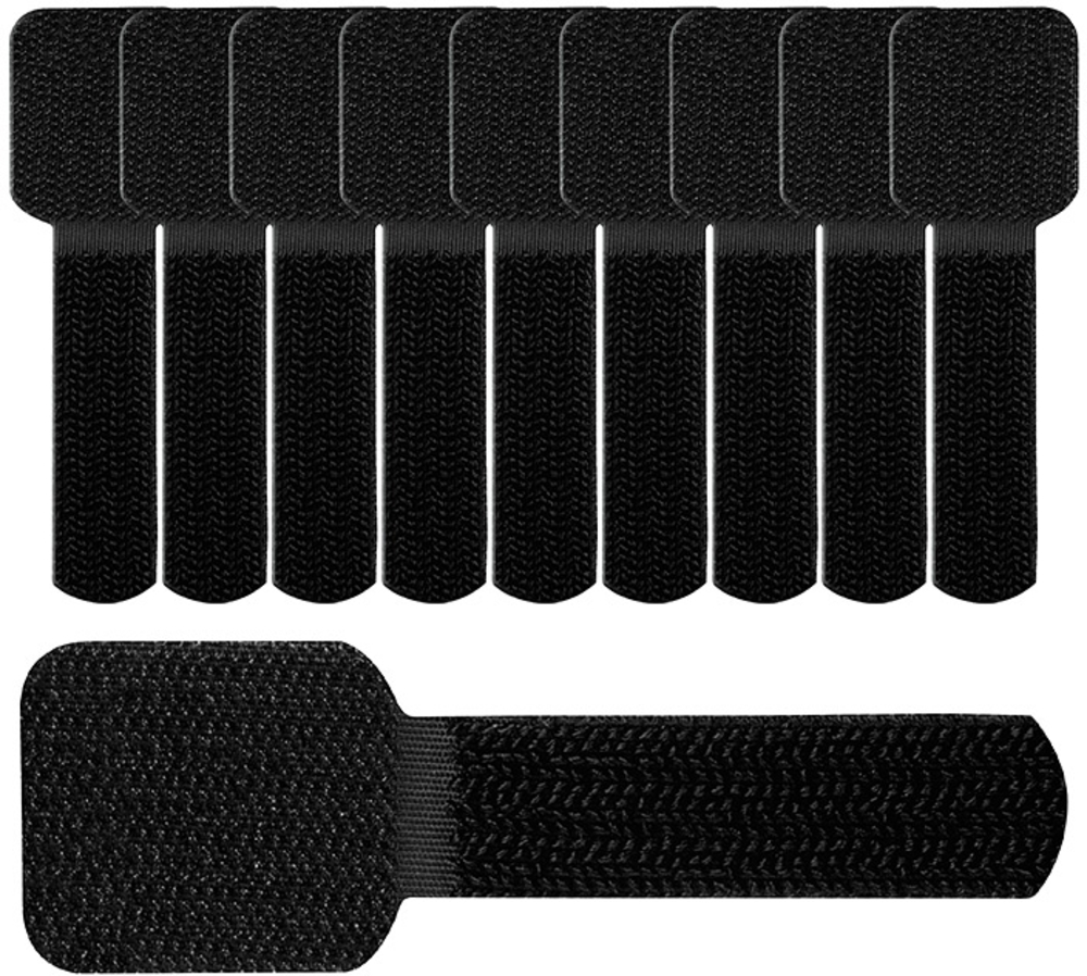 Label the Cable - Abrazaderas de Pared LTC Wall Negro (Pack 10)