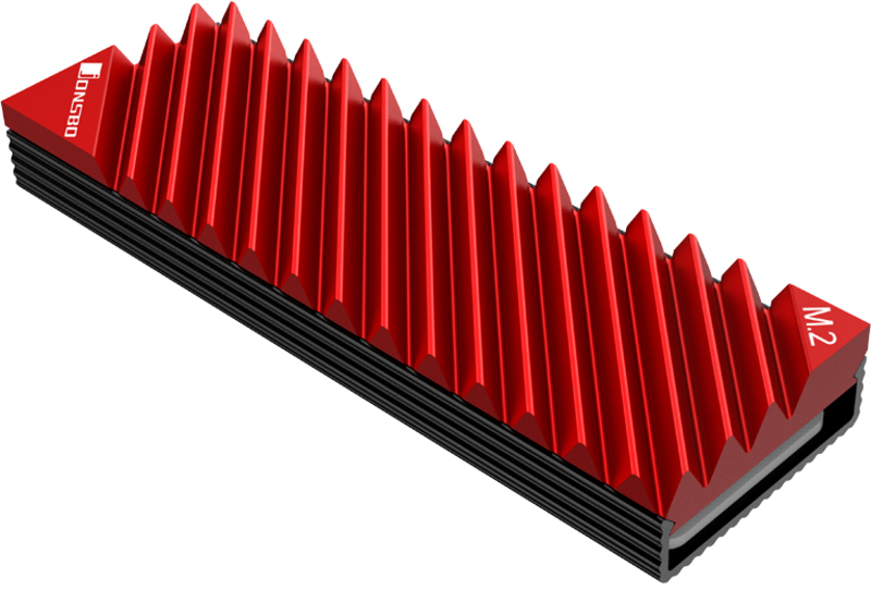 Ventilador Jonsbo M. 2-3 M.2 SSD Rojo