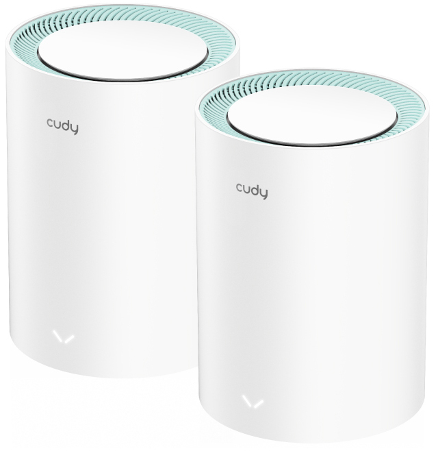 Cudy - Sistemas WiFi Mesh Cudy M1300 AC1200 Dual-Band WiFi 5 Mesh Gigabit (Pack 2)