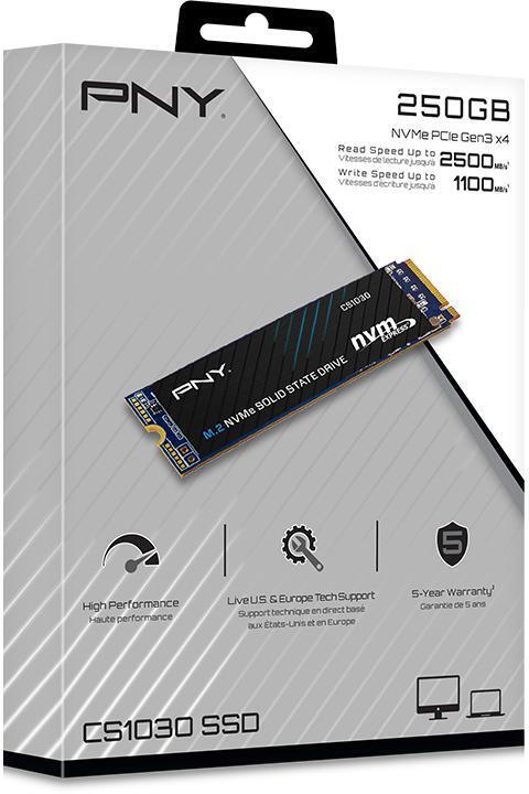 PNY - SSD PNY CS1030 250GB M.2 NVMe (2000/1100MB/s)