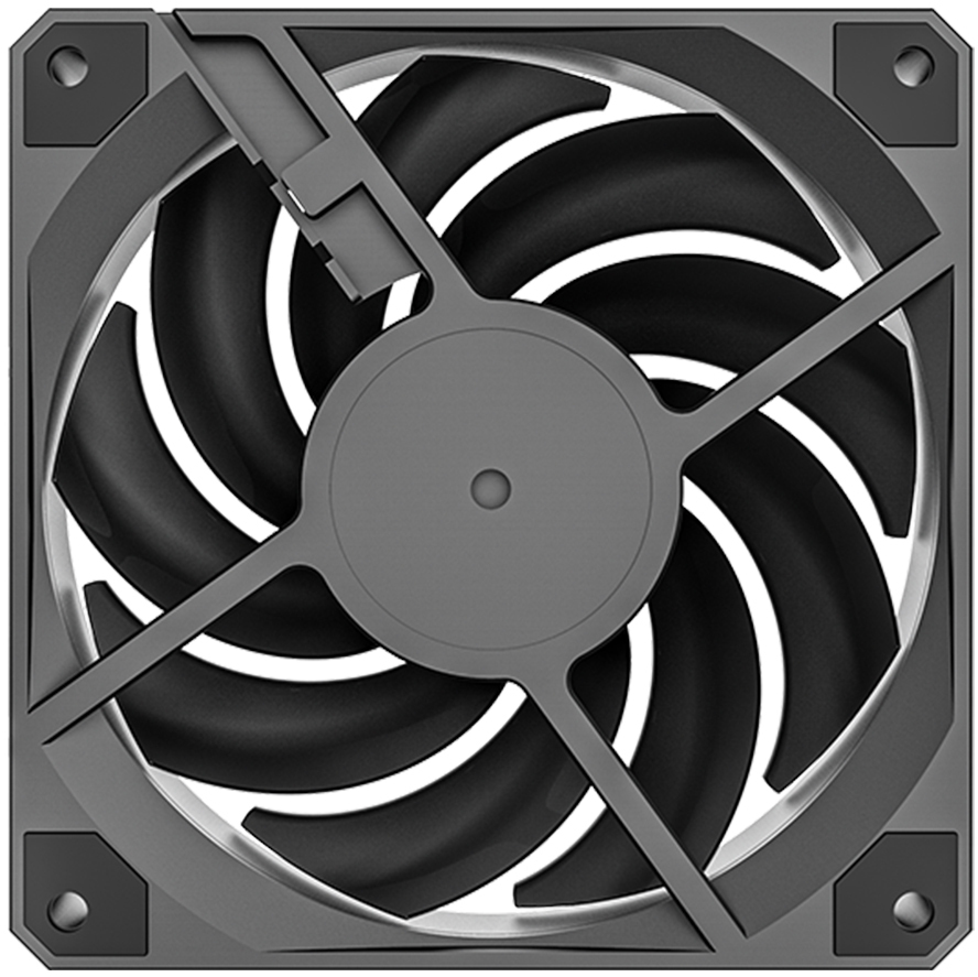 Montech - Ventilador Montech Metal 120 PWM 120mm Negro