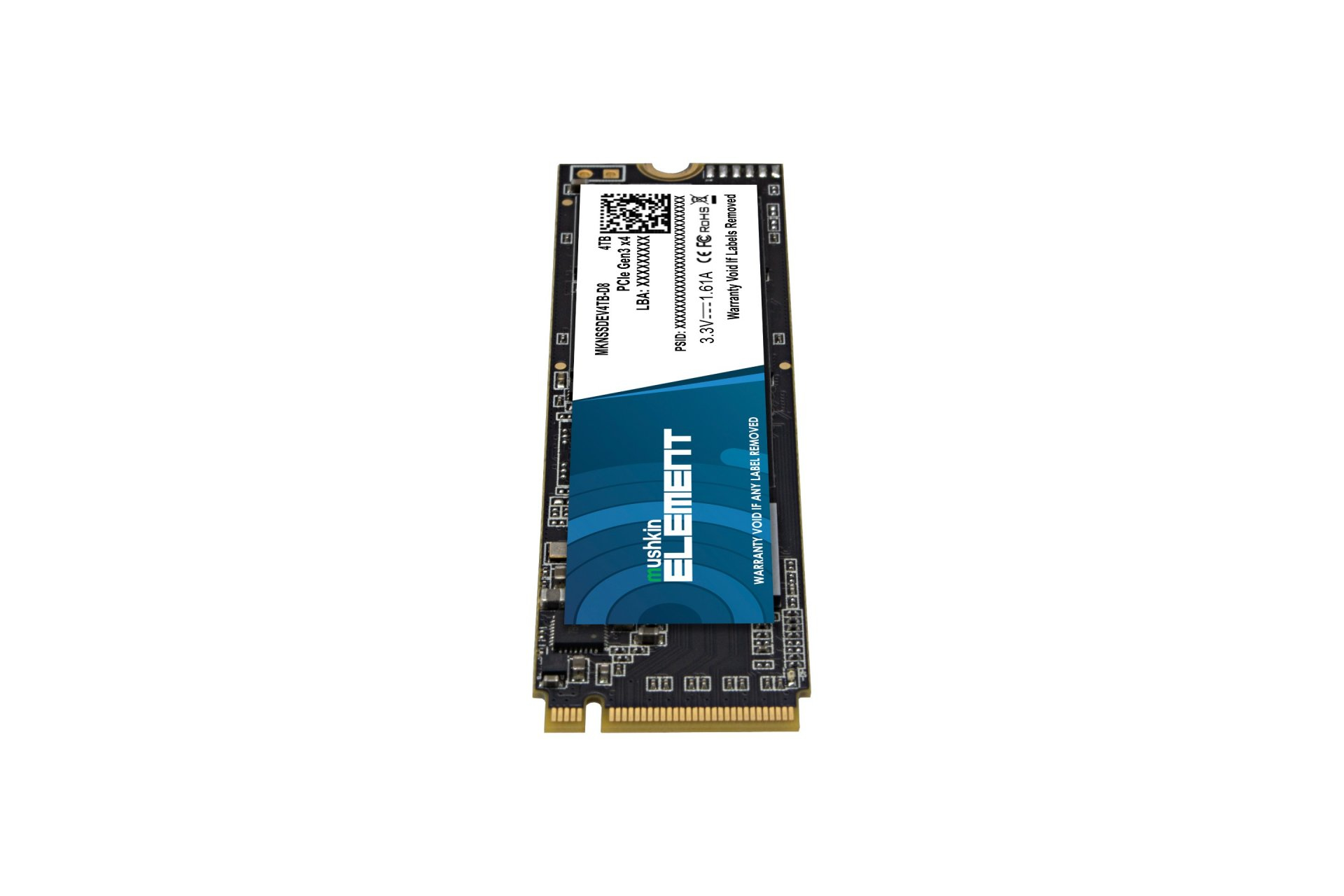 Mushkin - SSD Mushkin Element 4TB Gen3 M.2 NVMe (2000/1400MB/s)