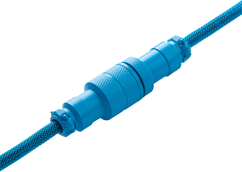 CableMod - Cable Coiled CableMod Pro para Teclado USB A - Micro USB C, 150cm - Spectrum Blue