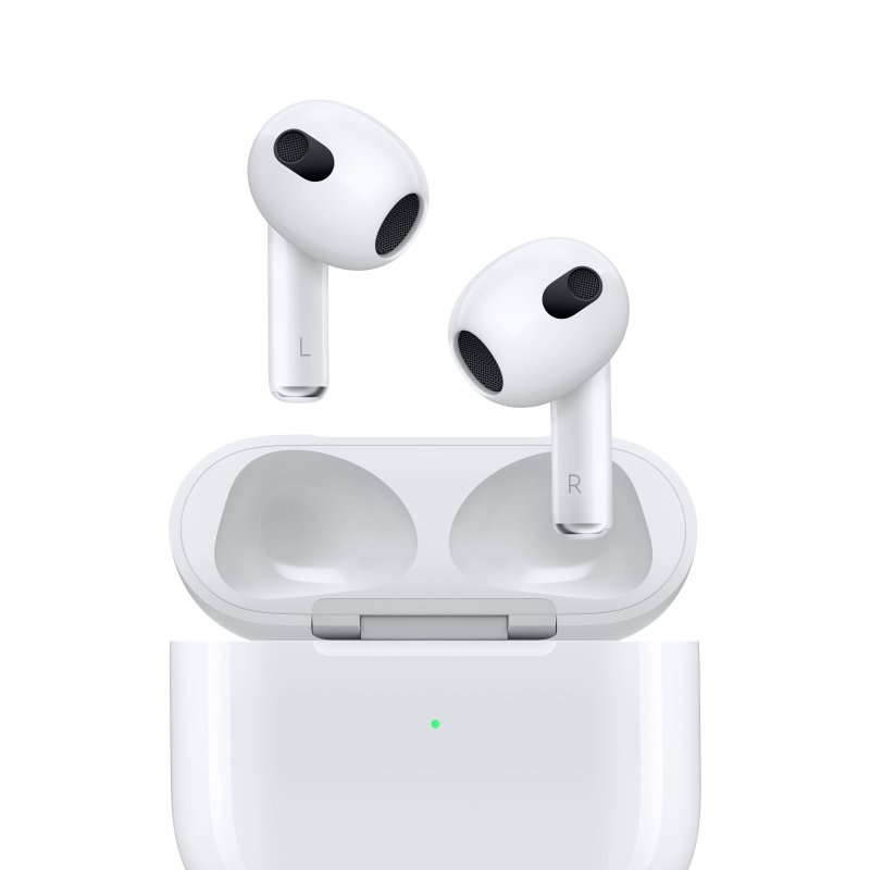 Apple - Earphones Apple AirPods (3.ª geração) com Caixa de Carregamento MagSafe Lightning