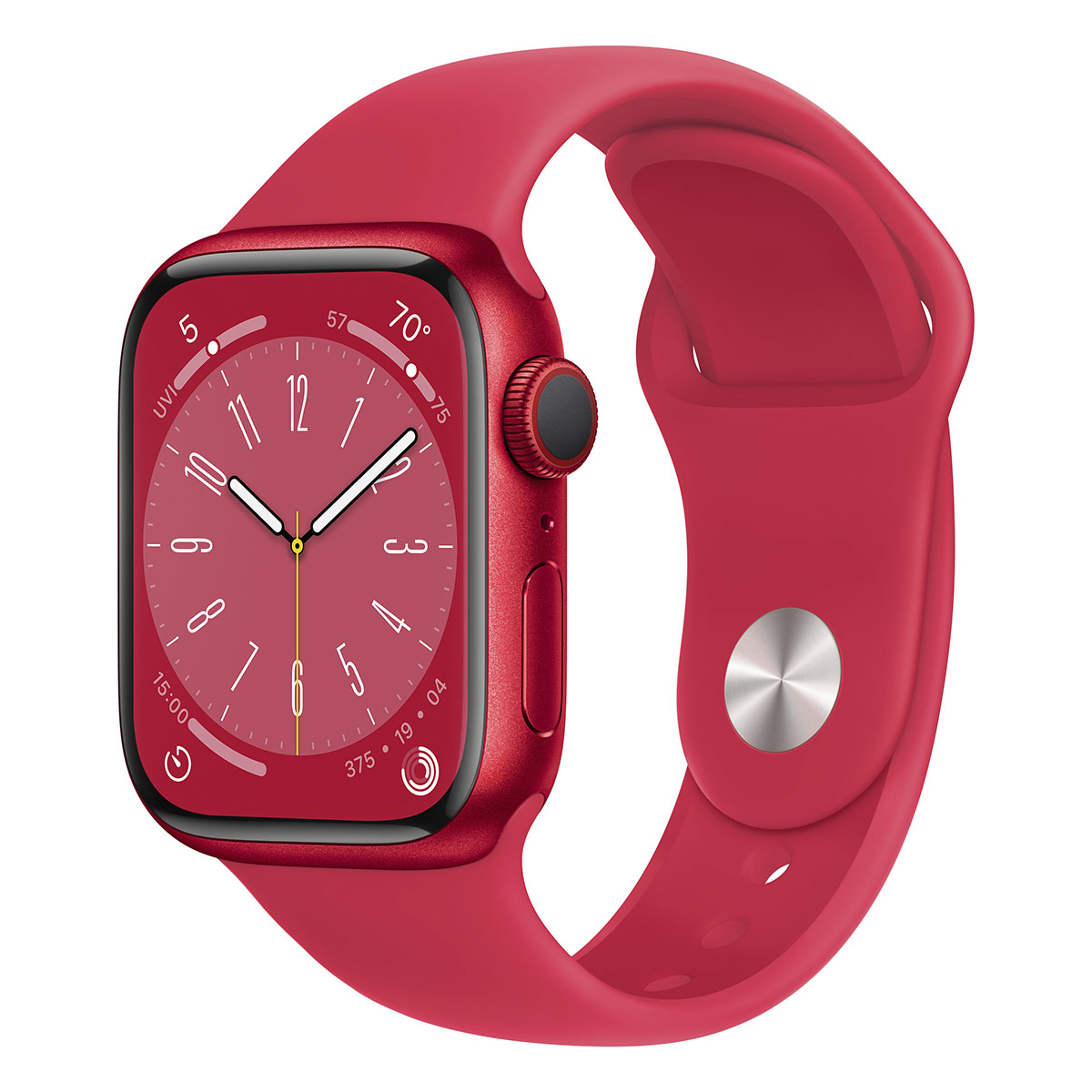 Apple - Reloj Smartwatch Apple Watch Series 8 GPS LTE 41mm Aluminio (Product)RED con Correa Deportiva (Product)RED
