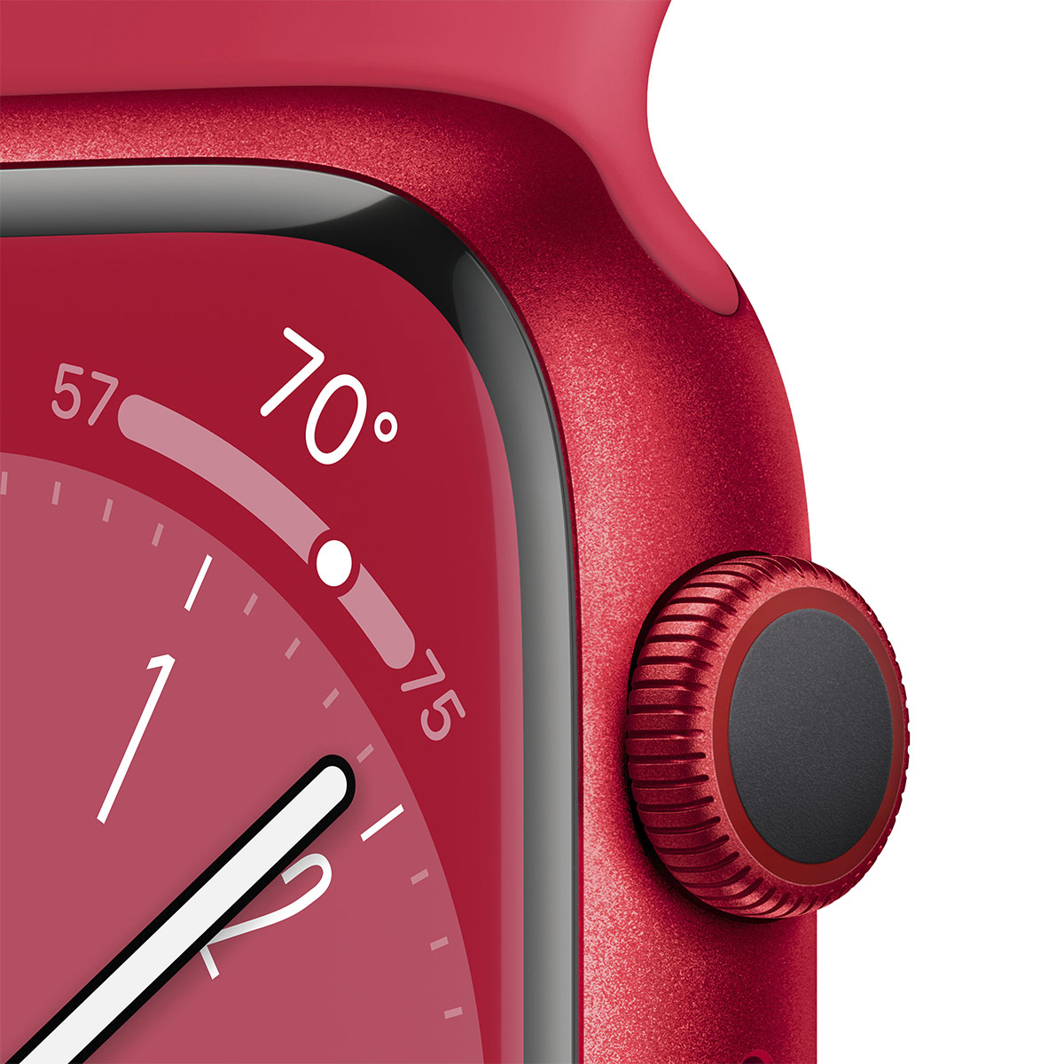 Apple - Reloj Smartwatch Apple Watch Series 8 GPS LTE 41mm Aluminio (Product)RED con Correa Deportiva (Product)RED