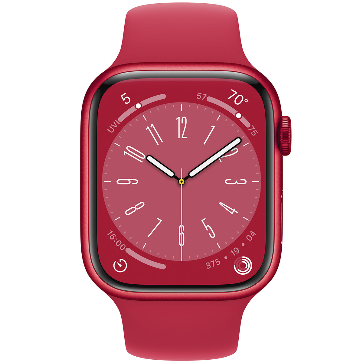 Reloj Smartwatch Apple Watch Series 8 GPS LTE 45mm Aluminio (Product)RED con Correa Deportiva (Product)RED