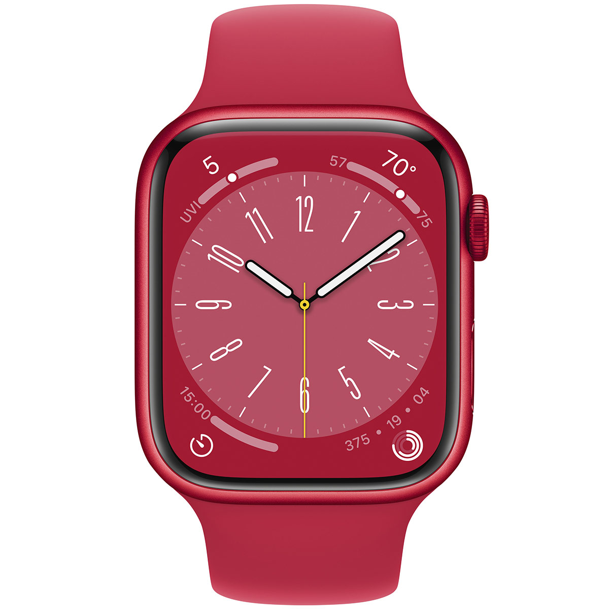 Apple - Smartwatch Apple Watch Series 8 GPS LTE 45mm Aluminio (Product)RED con Correa Deportiva (Product)RED