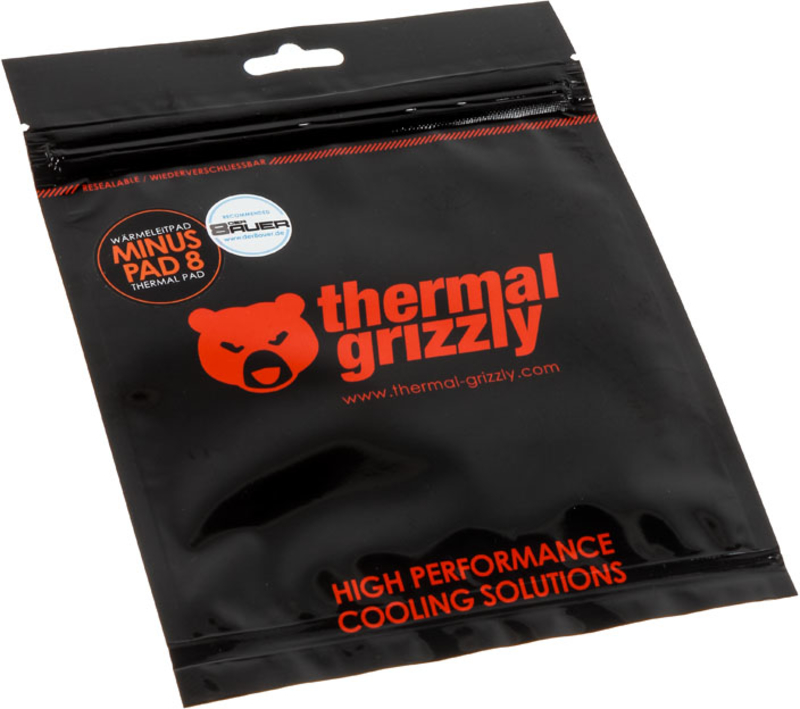 Thermal Grizzly - Almohadilla térmica Thermal Grizzly Minus Pad 8 120 x 20 x 0.5 mm (Pack 2)