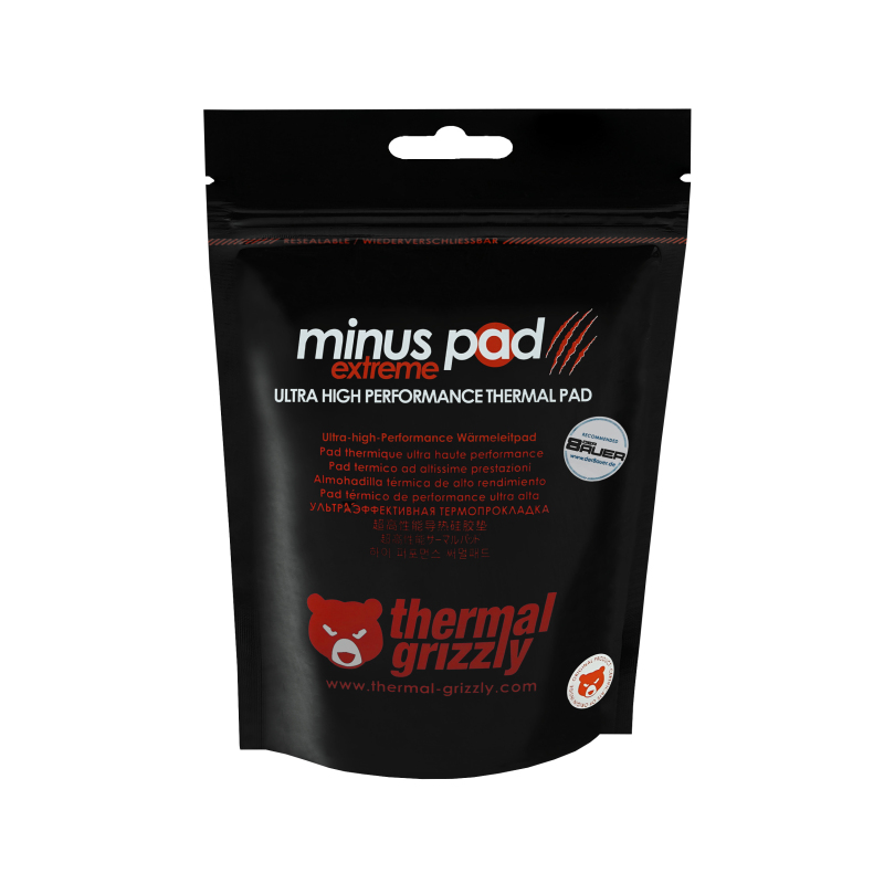 Thermal Grizzly - Almohadilla térmica Thermal Grizzly Minus Pad Extreme 100 x 100 x 1.0 mm