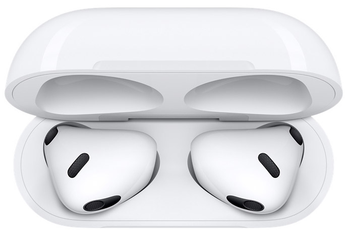 Apple - Earphones Apple AirPods (3.ª geração) com Caixa de Carregamento Lightning