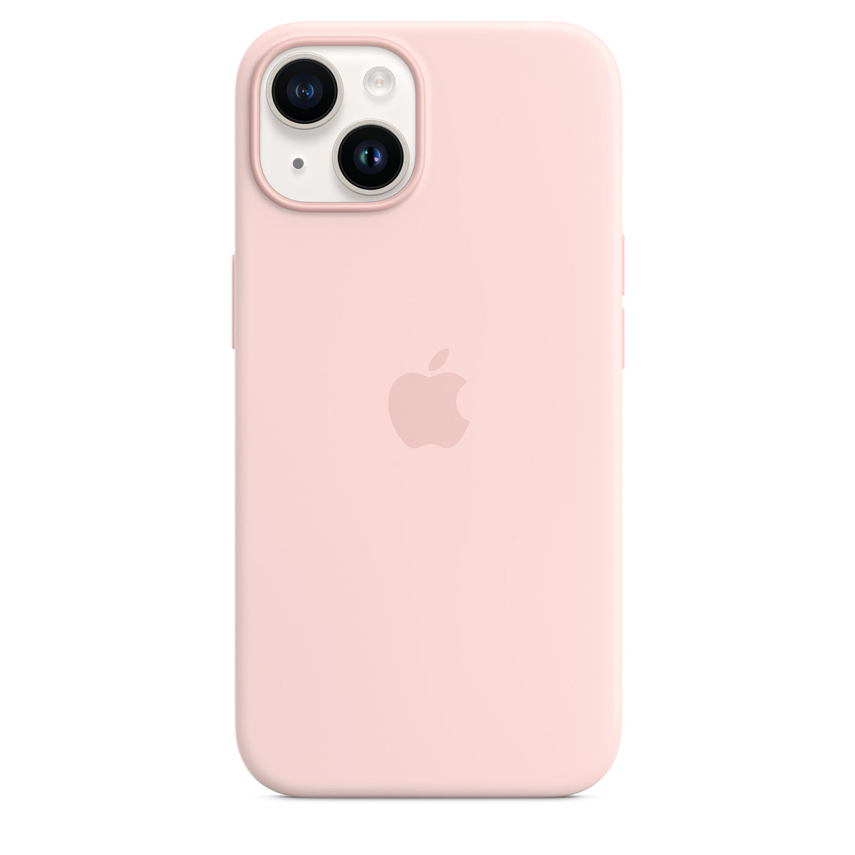 Apple - Funda Apple con MagSafe para iPhone 14 Silicona Chalk Pink