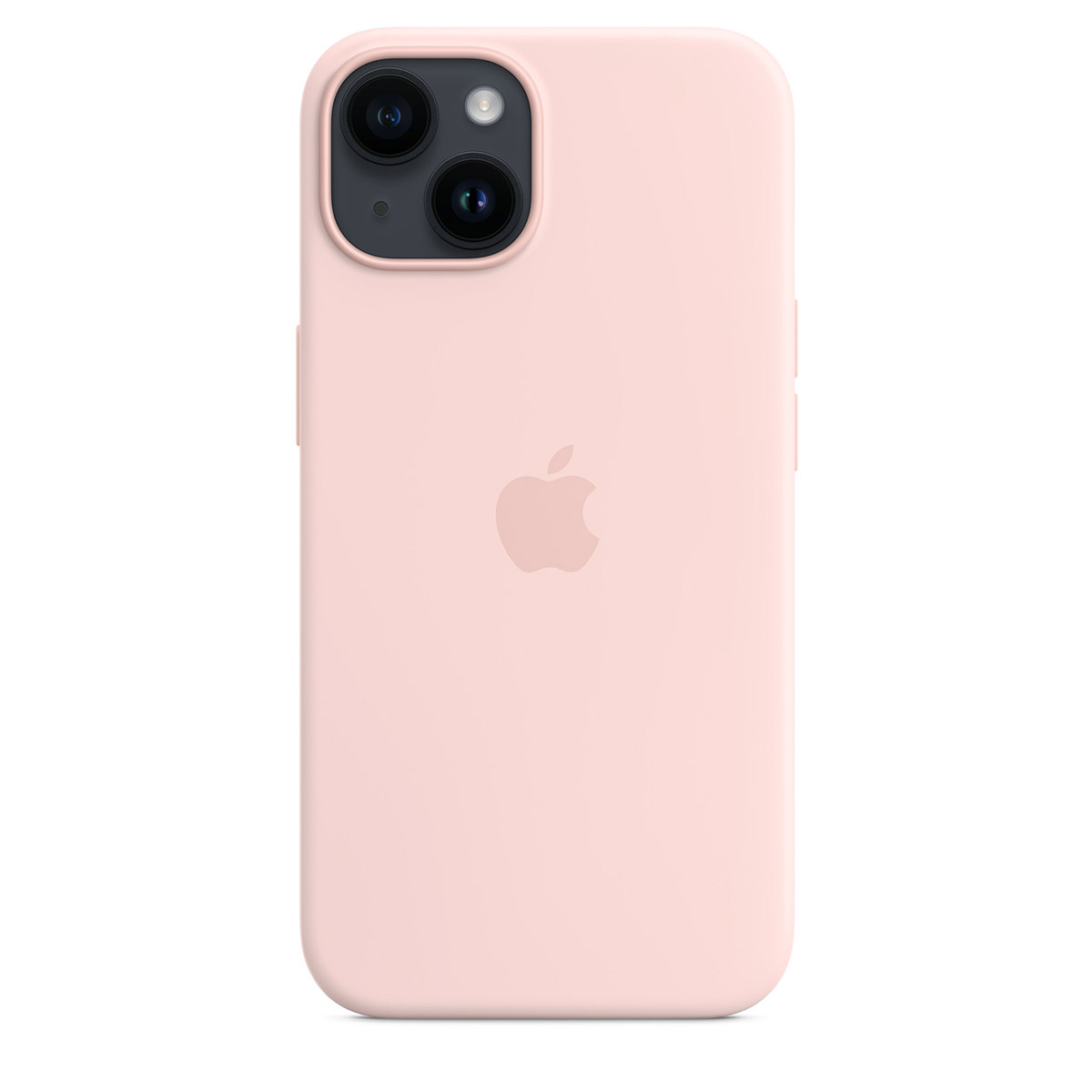 Apple - Funda Apple con MagSafe para iPhone 14 Silicona Chalk Pink