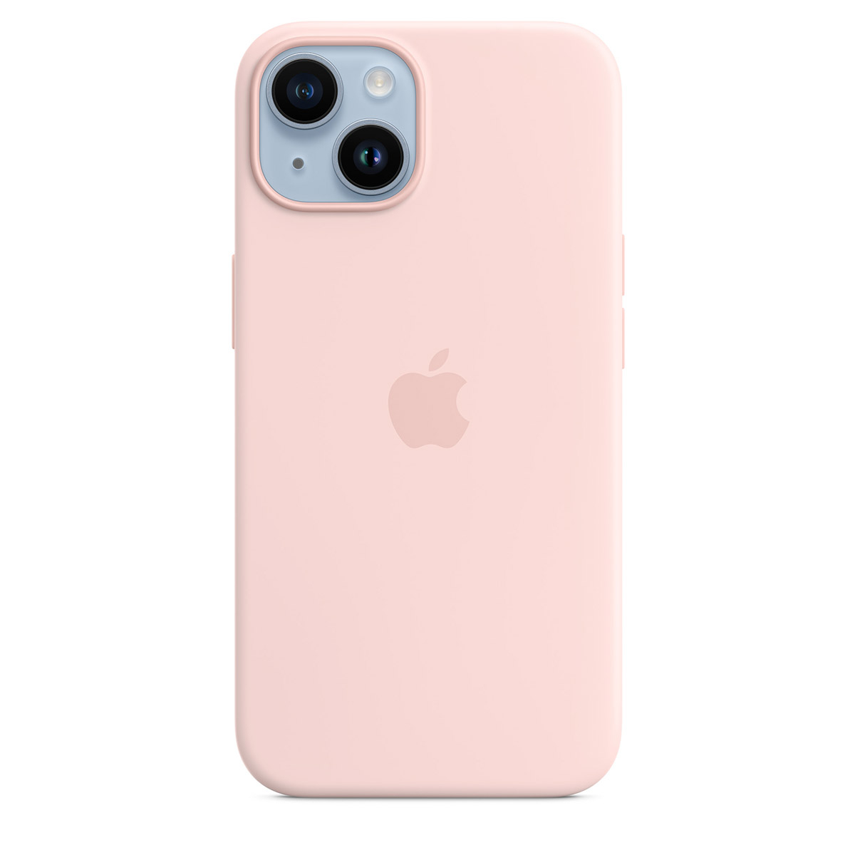 Apple - Funda Apple con MagSafe para iPhone 14 Silicona Chalk Pink