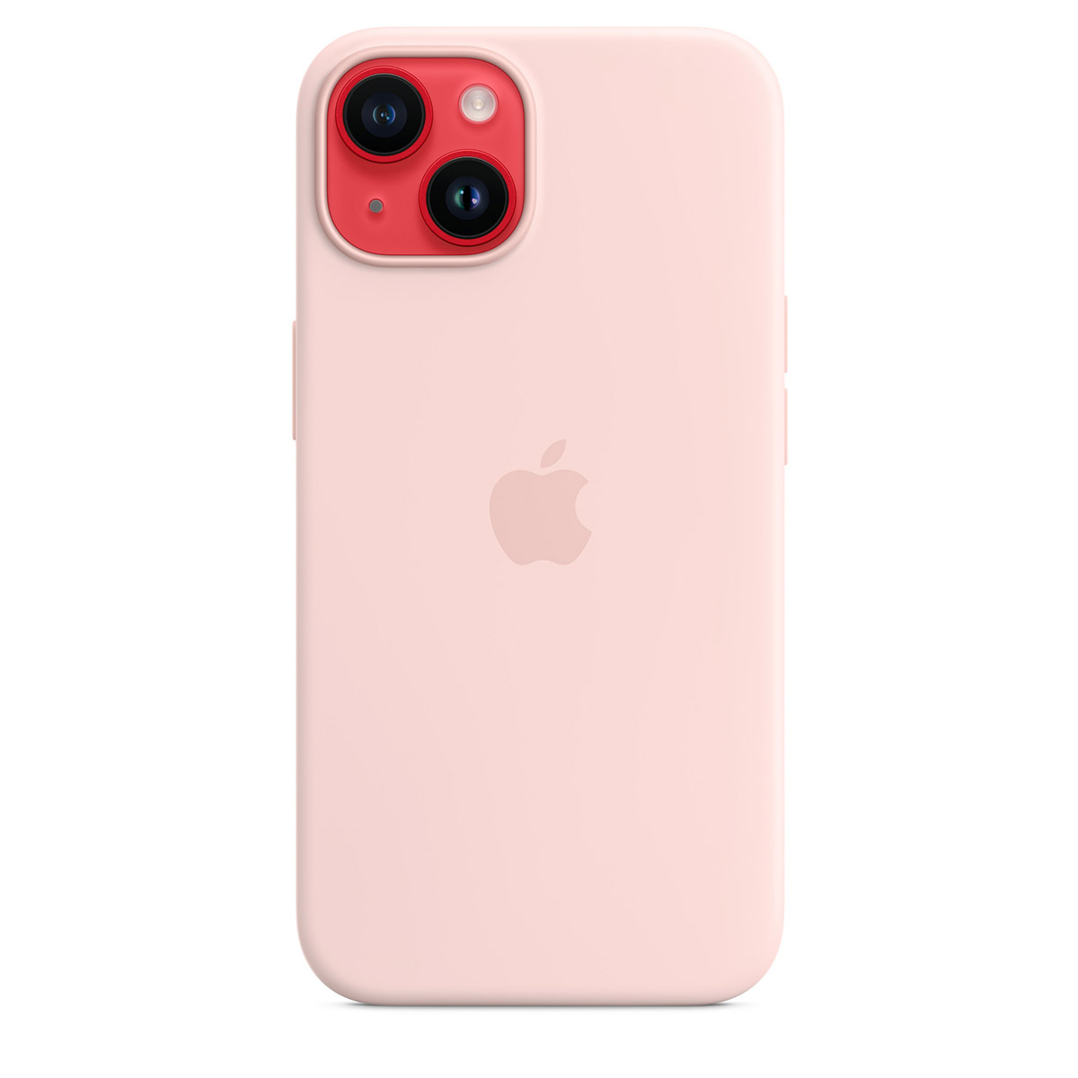 Apple - Funda Apple con MagSafe para iPhone 14 Silicona Chalk Pink