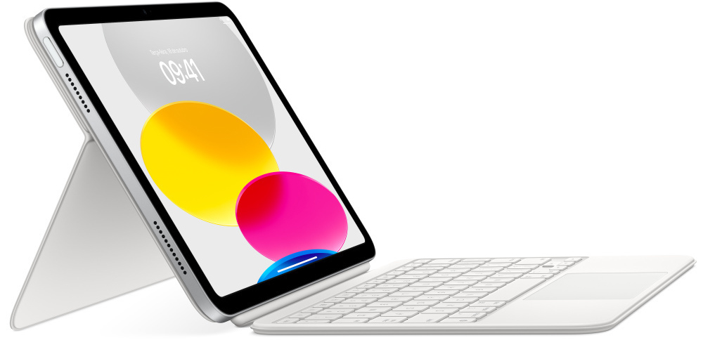 Apple - Funda Teclado Apple Magic Keyboard Folio para iPad (10ª Gen) PT Blanco