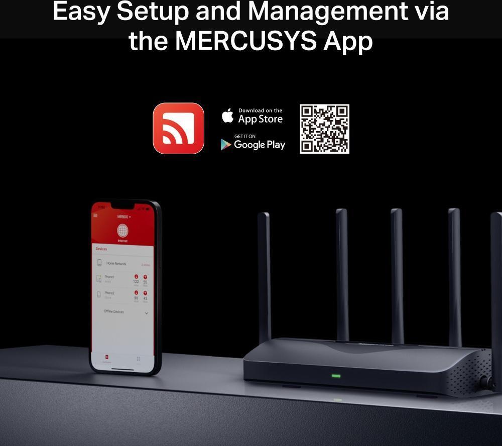 Mercusys - Router Mercusys MR47BE BE9300 Tri-Band WiFi 7