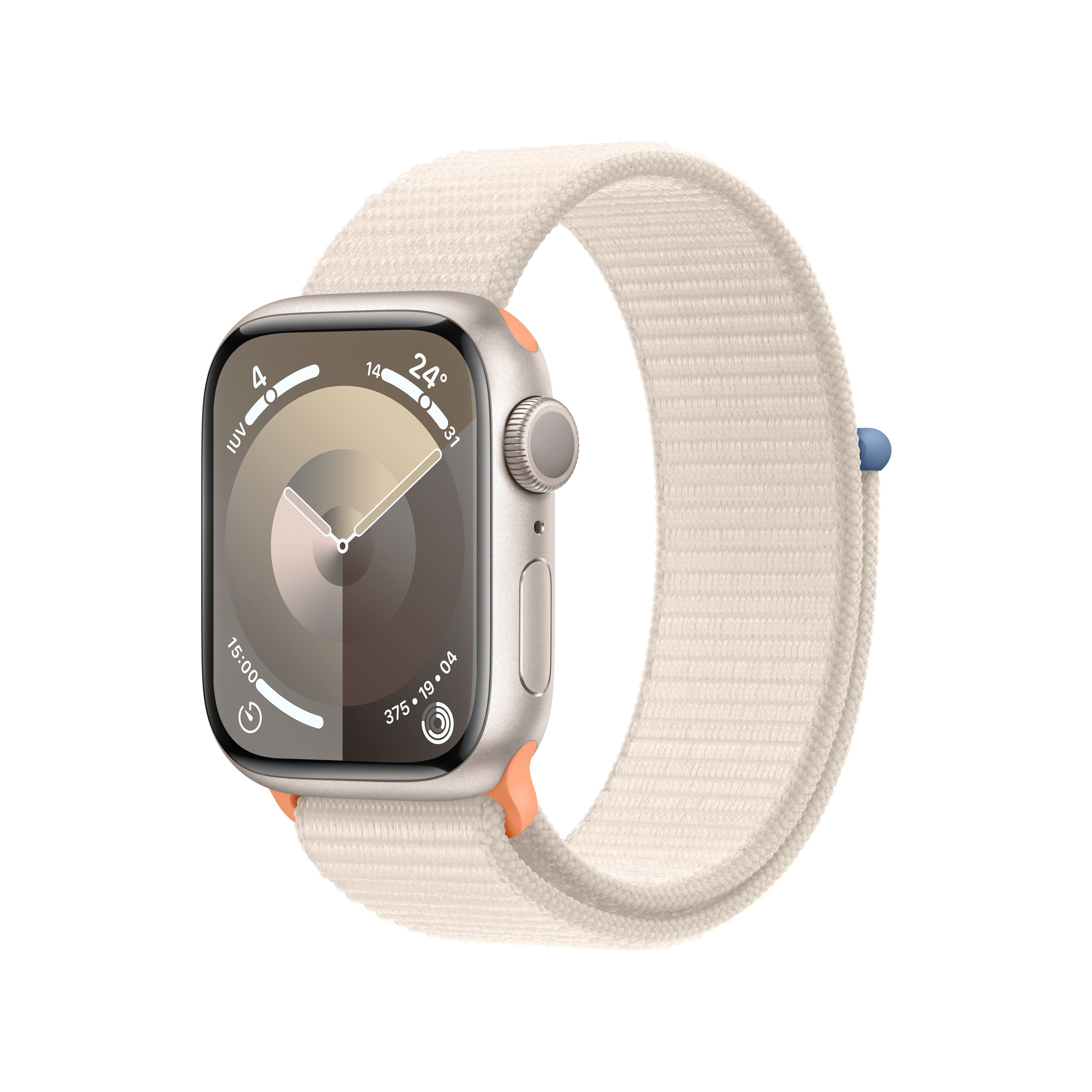 Reloj Smartwatch Apple Watch Series 9 GPS 41mm Starlight Aluminium Case con Starlight Sport Loop