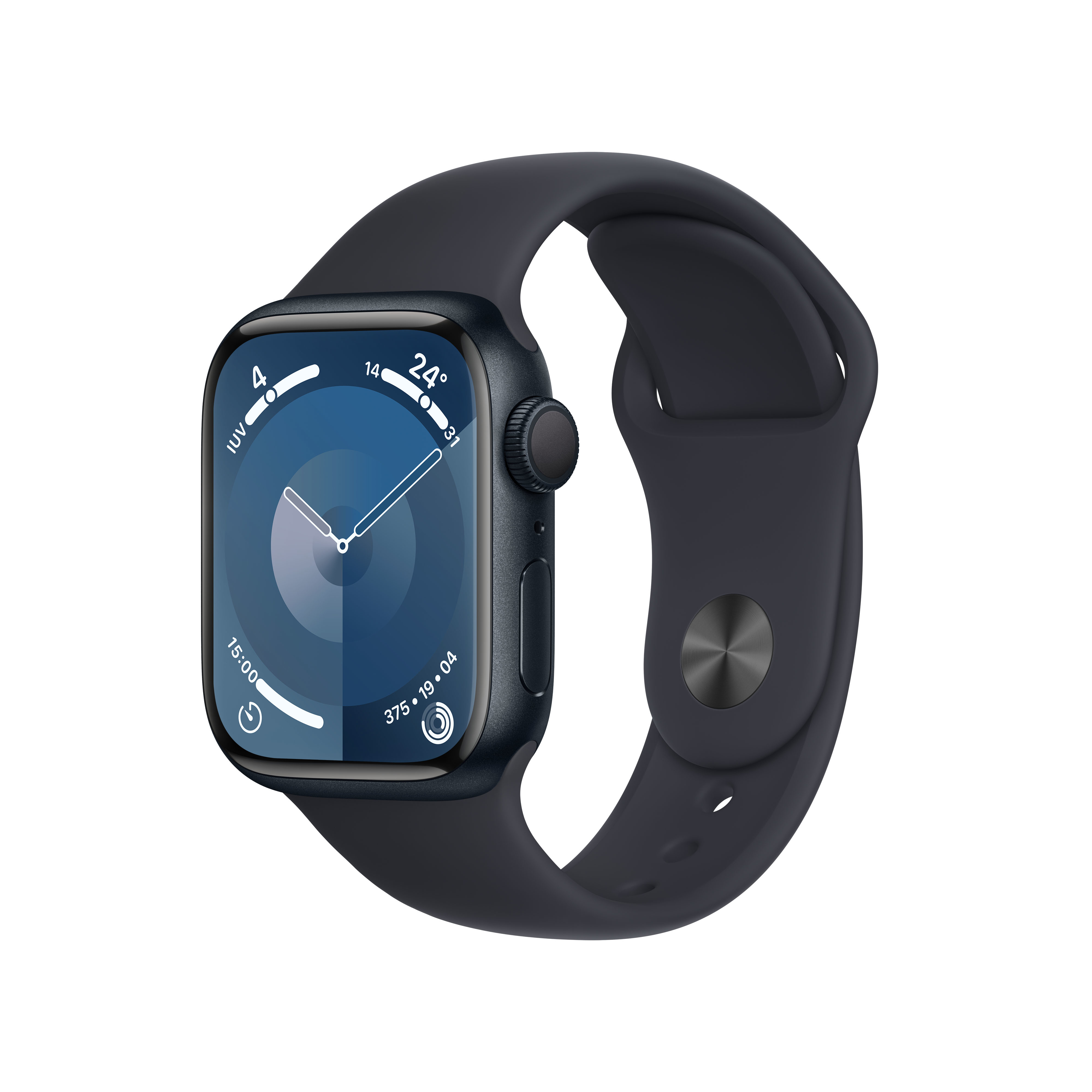 Reloj Smartwatch Apple Watch Series 9 GPS 41mm Midnight Aluminium Case con Midnight Sport Band  (S/M)