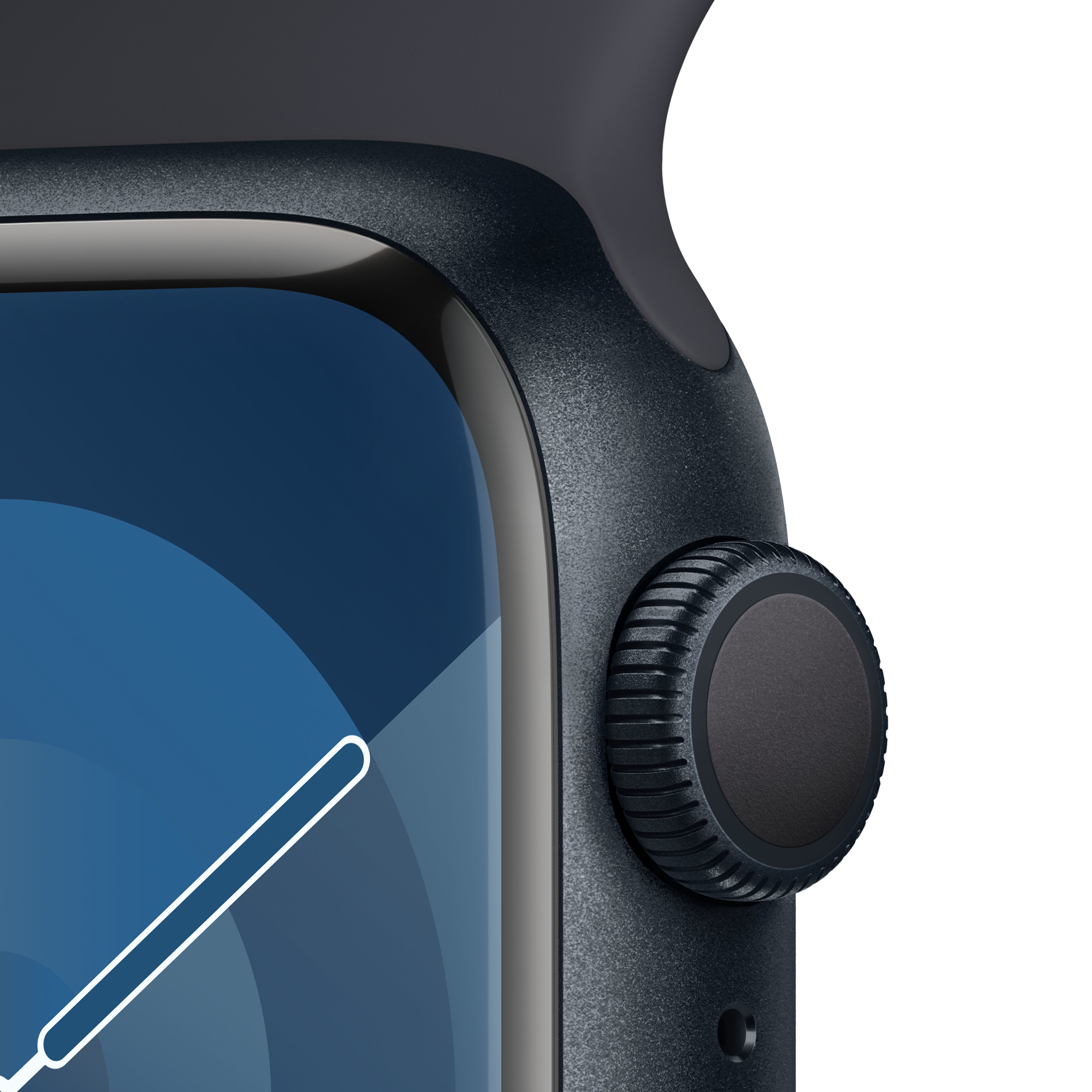 Apple - Reloj Smartwatch Apple Watch Series 9 GPS 41mm Midnight Aluminium Case con Midnight Sport Band  (S/M)