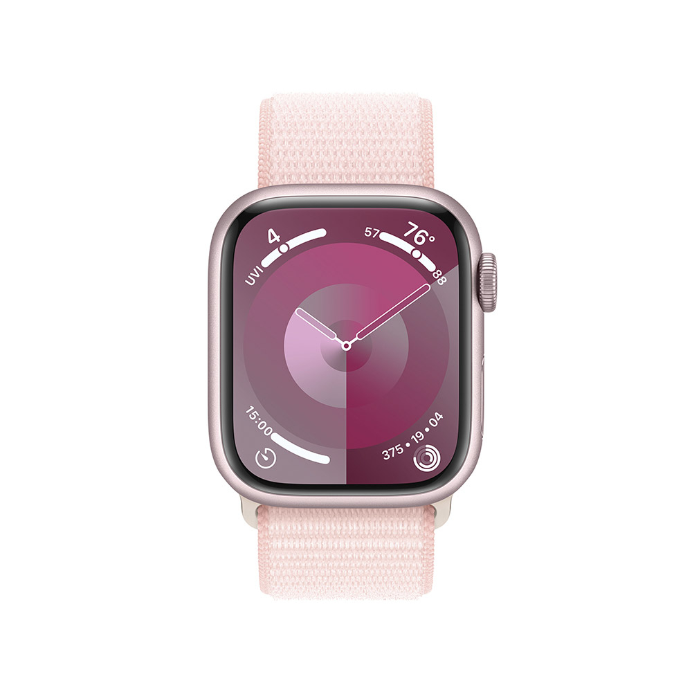 Reloj Smartwatch Apple Watch Series 9 GPS 41mm Pink Aluminium Case con Light Pink Sport Loop