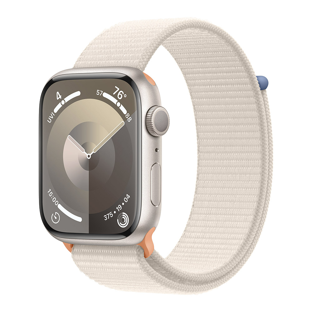 Reloj Smartwatch Apple Watch Series 9 GPS 45mm Starlight Aluminium Case con Starlight Sport Loop
