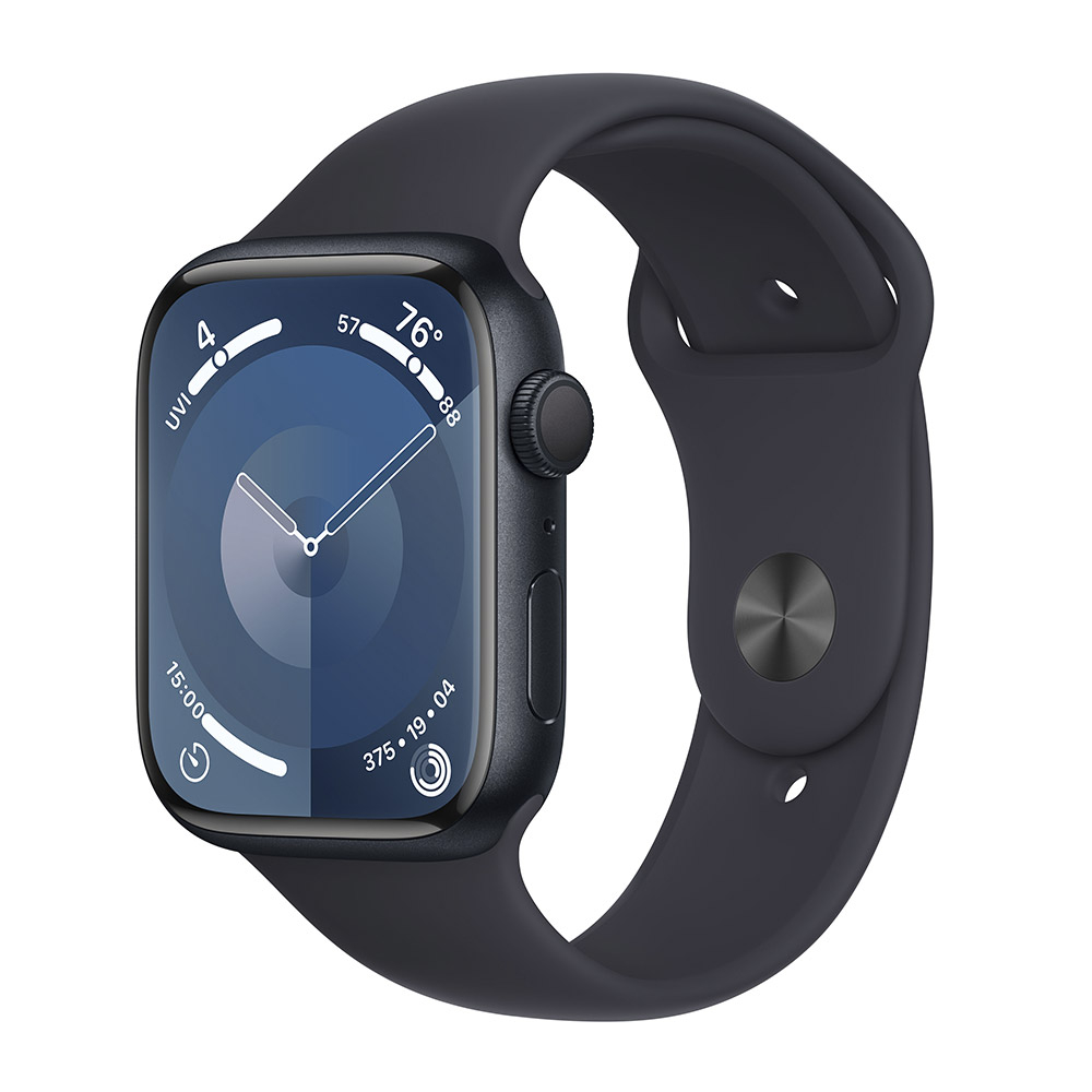 Reloj Smartwatch Apple Watch Series 9 GPS 45mm Midnight Aluminium Case con Midnight Sport Band  (S/M)
