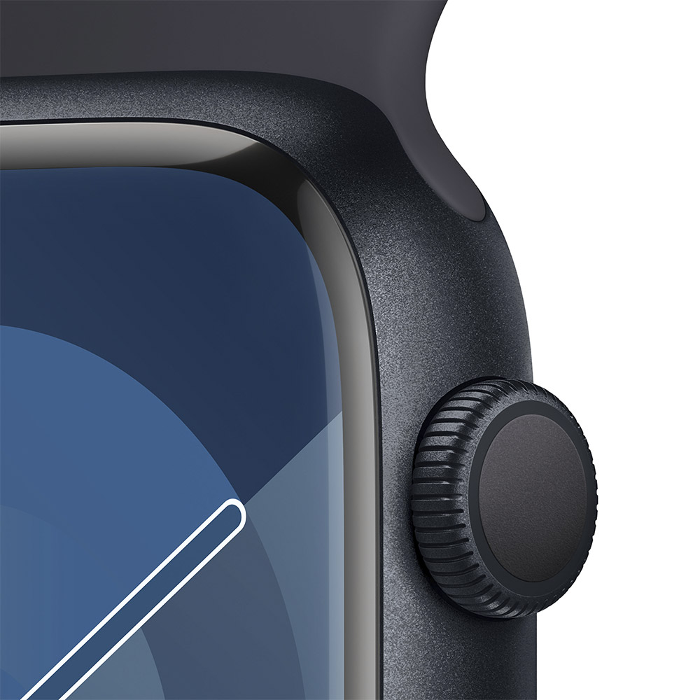 Apple - Reloj Smartwatch Apple Watch Series 9 GPS 45mm Midnight Aluminium Case con Midnight Sport Band  (S/M)