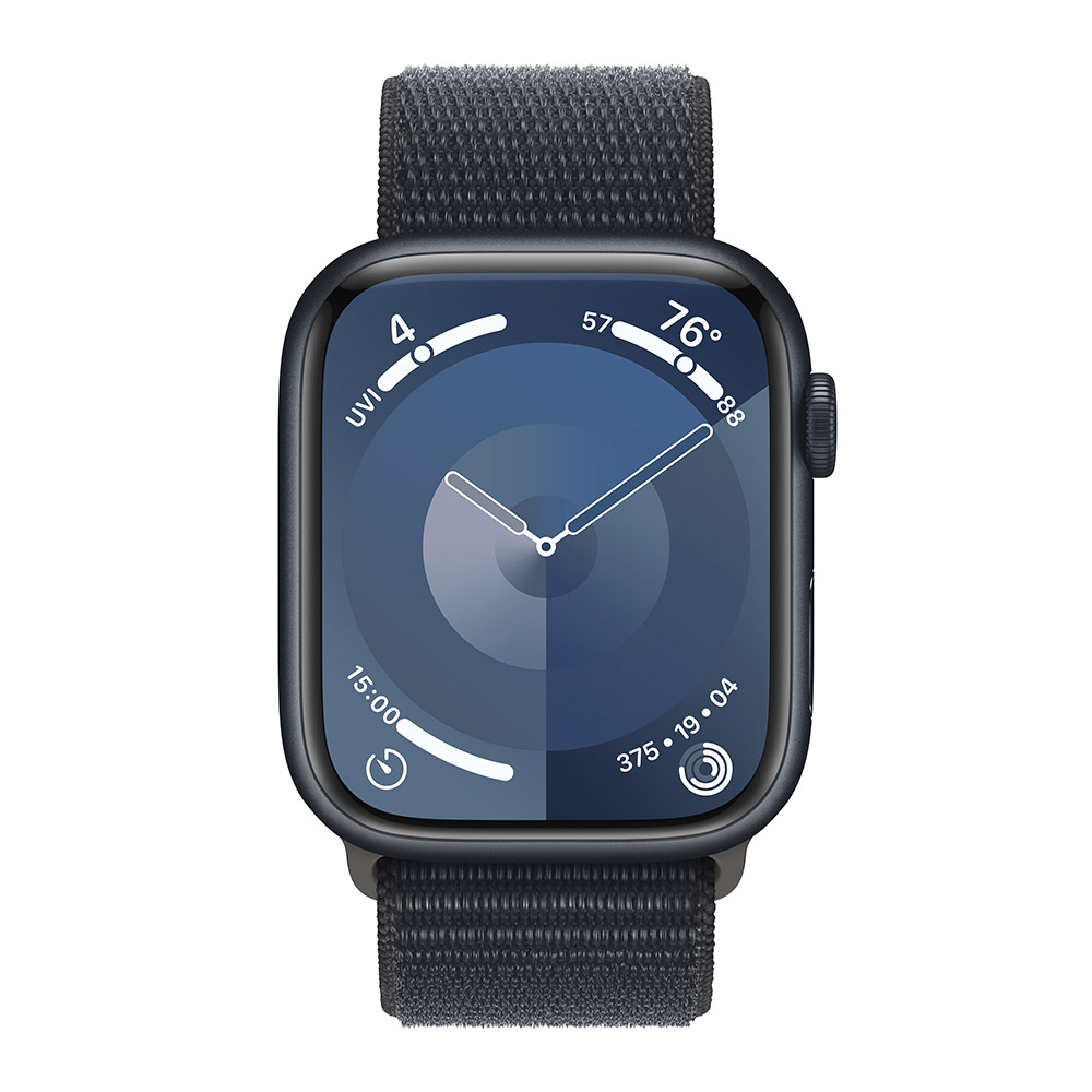 Apple - Reloj Smartwatch Apple Watch Series 9 GPS 45mm Midnight Aluminium Case con Midnight Sport Loop