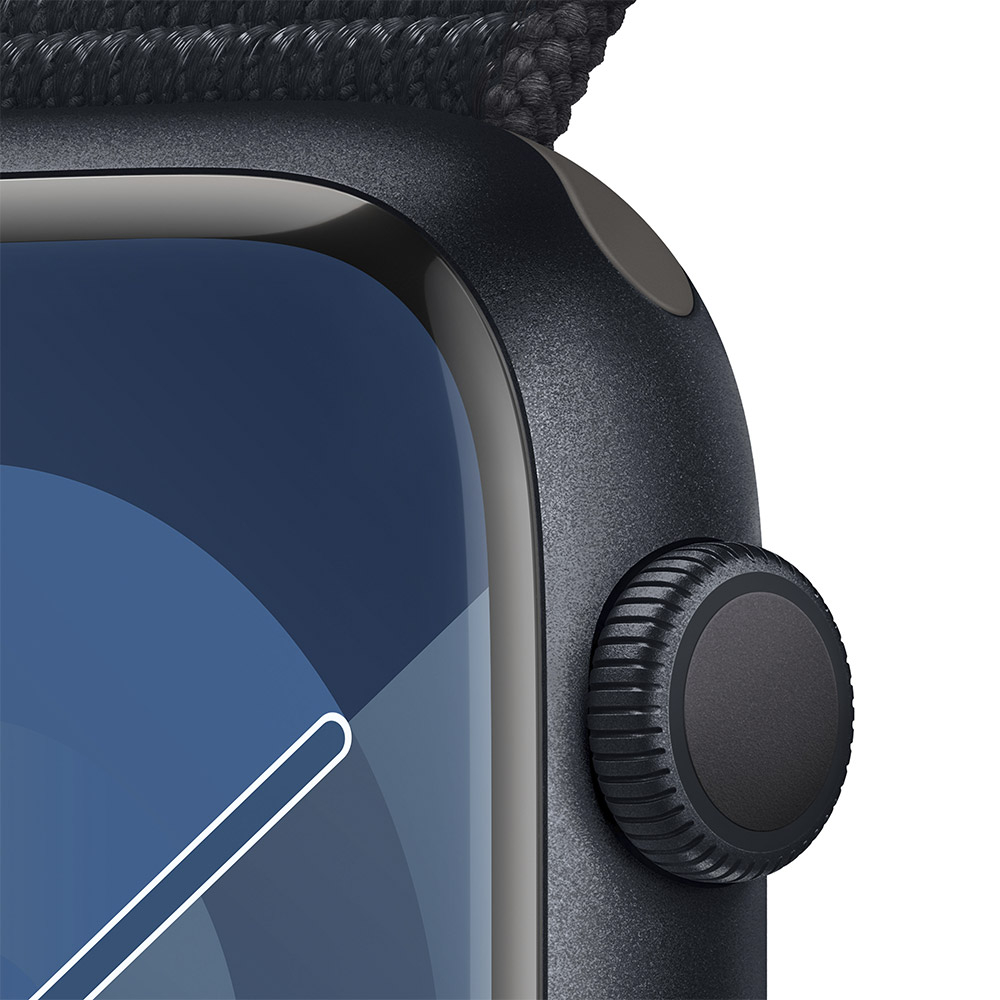 Apple - Reloj Smartwatch Apple Watch Series 9 GPS 45mm Midnight Aluminium Case con Midnight Sport Loop