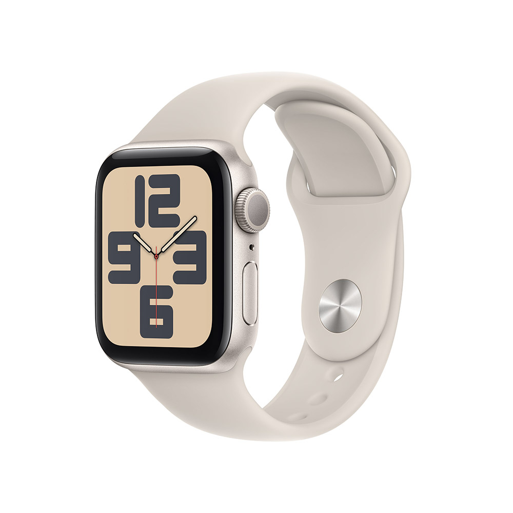 Apple - Reloj Smartwatch Apple Watch SE GPS 40mm Starlight Aluminium Case con Starlight Sport Band  (S/M)