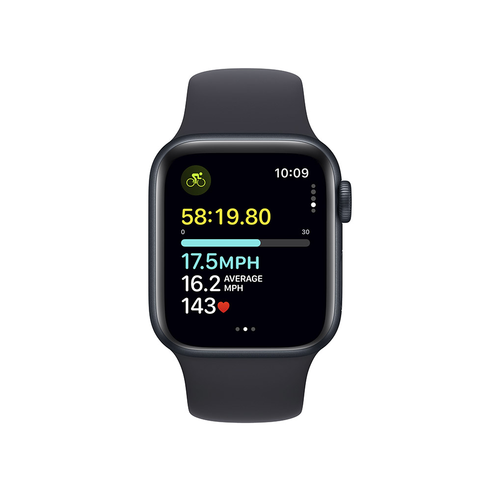 Apple - Reloj Smartwatch Apple Watch SE GPS 40mm Midnight Aluminium Case con Midnight Sport Band  (M/L)