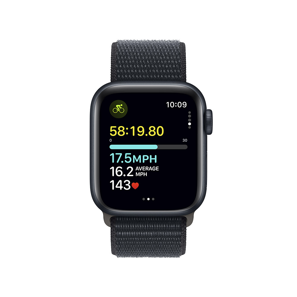 Apple - Reloj Smartwatch Apple Watch SE GPS 40mm Midnight Aluminium Case con Midnight Sport Loop