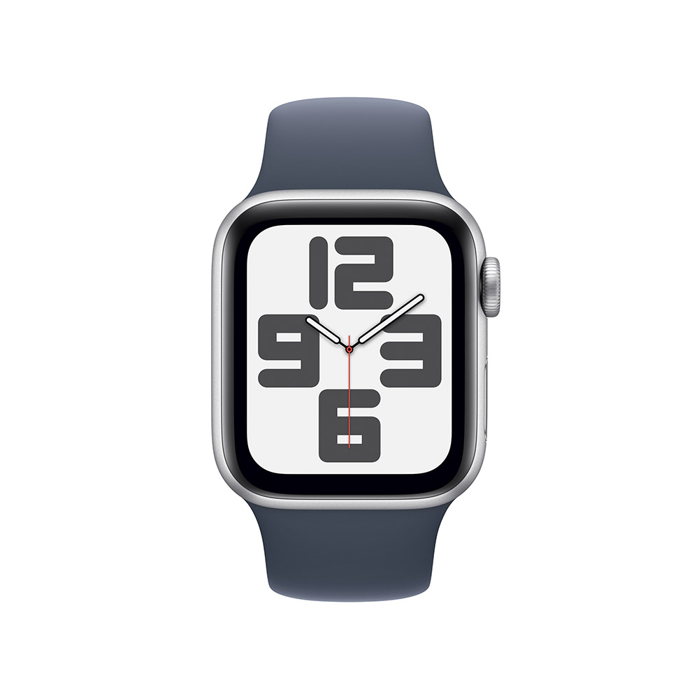 Apple - Reloj Smartwatch Apple Watch SE GPS 40mm Silver Aluminium Case con Storm Blue Sport Band  (S/M)