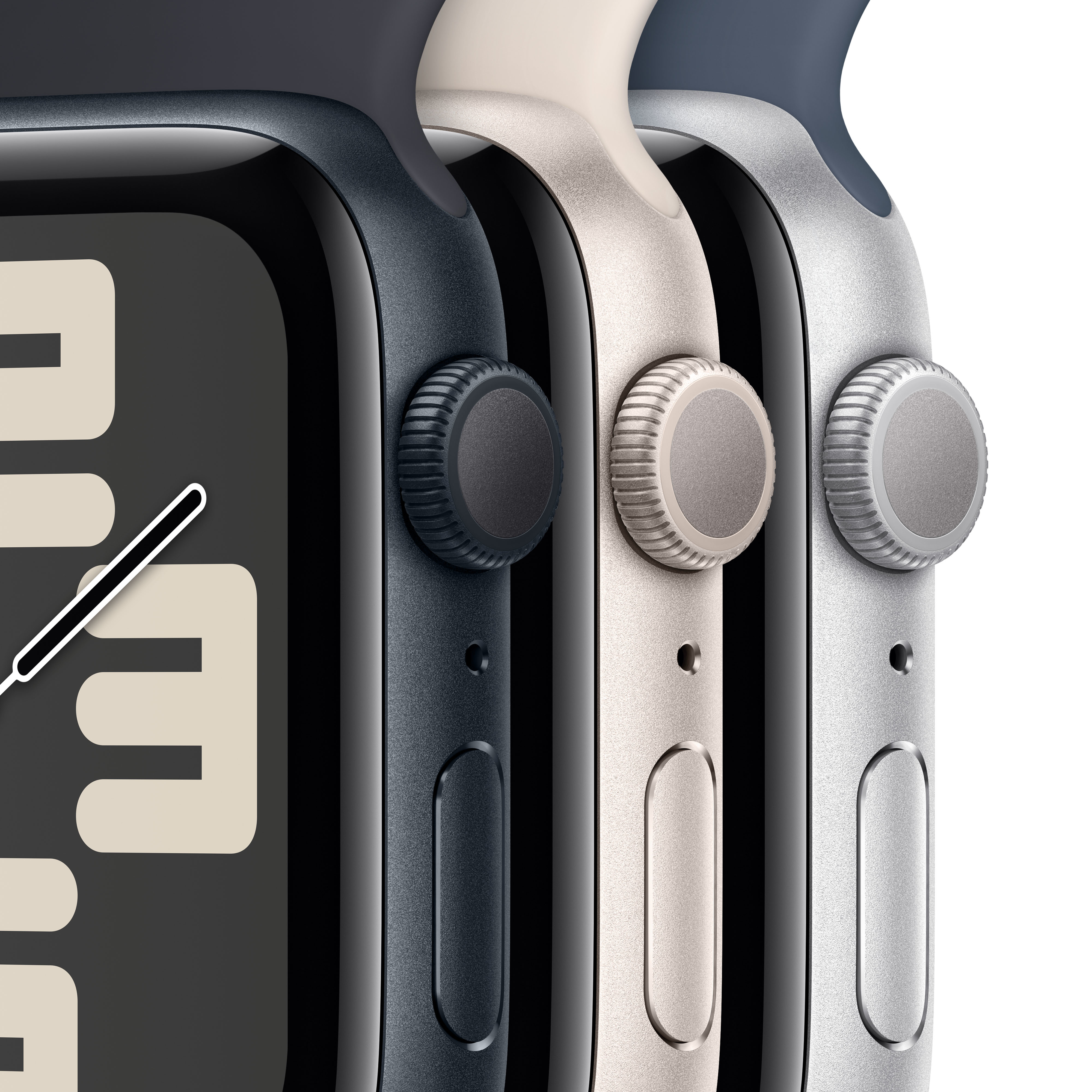 Apple - Reloj Smartwatch Apple Watch SE GPS 44mm Starlight Aluminium Case con Starlight Sport Band  (M/L)