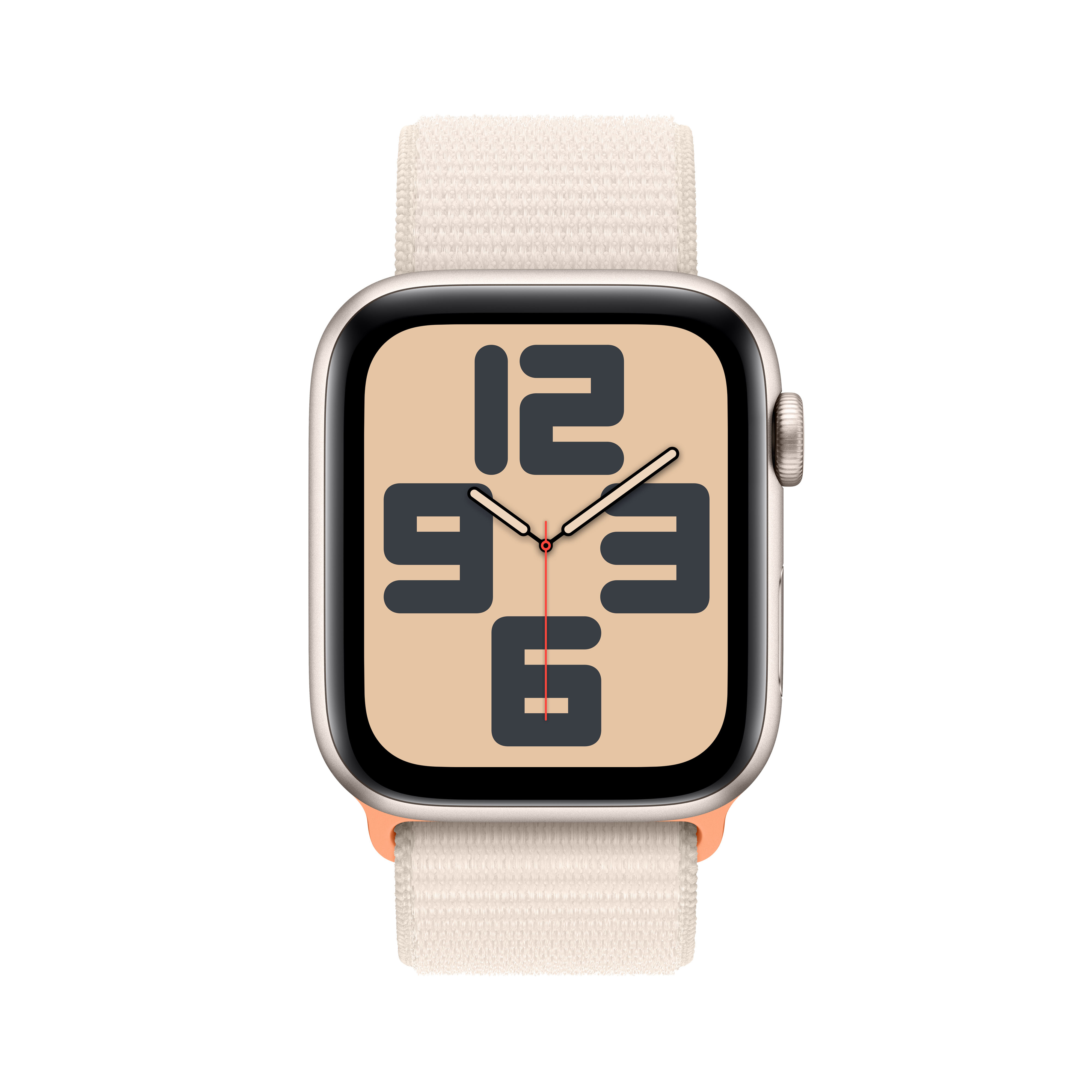 Apple - Reloj Smartwatch Apple Watch SE GPS 44mm Starlight Aluminium Case con Starlight Sport Loop