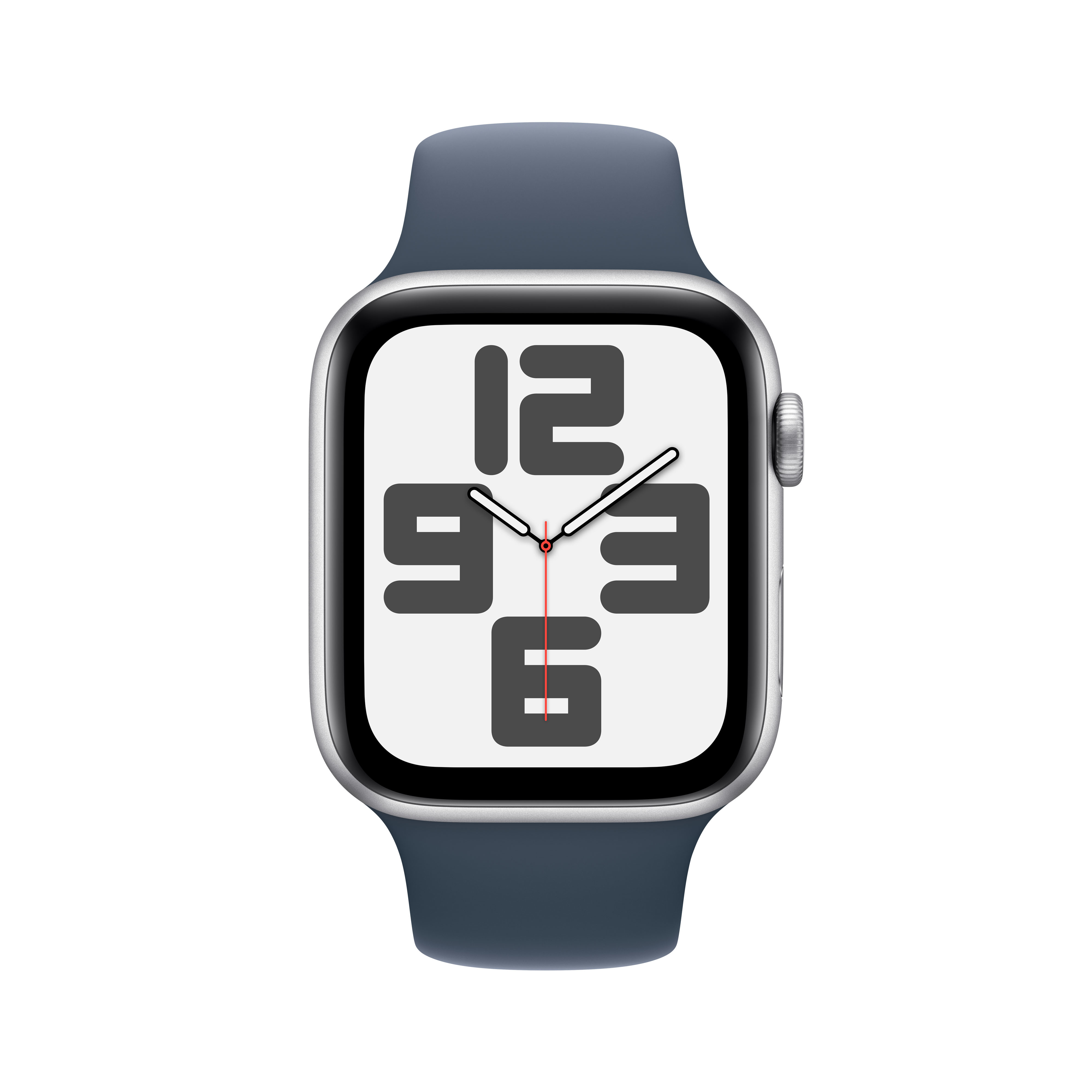 Apple - Reloj Smartwatch Apple Watch SE GPS 44mm Silver Aluminium Case con Storm Blue Sport Band  (M/L)