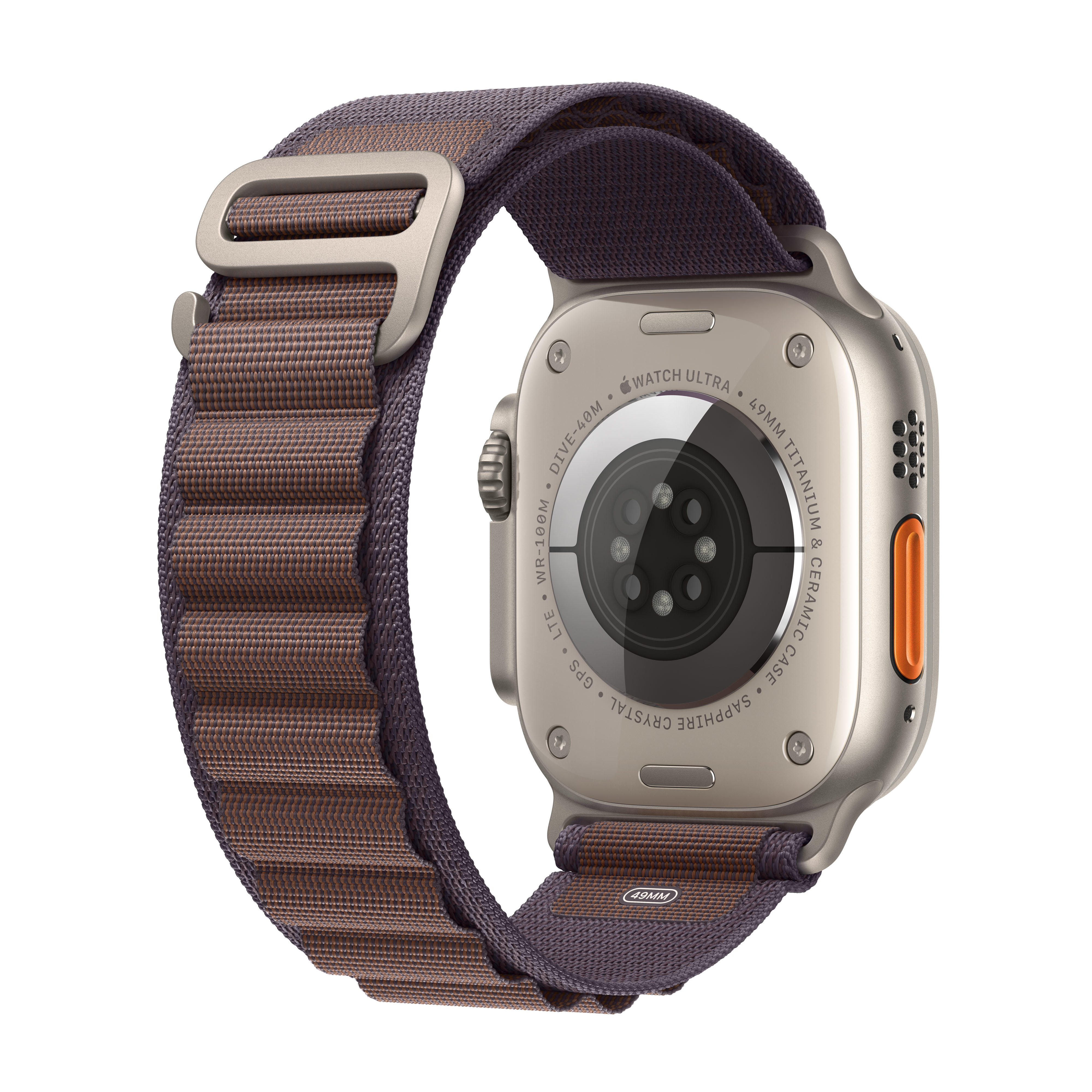 Apple - Reloj Smartwatch Apple Watch Ultra 2 GPS + Cellular, 49mm Titanium Case con Indigo Alpine Loop Medium