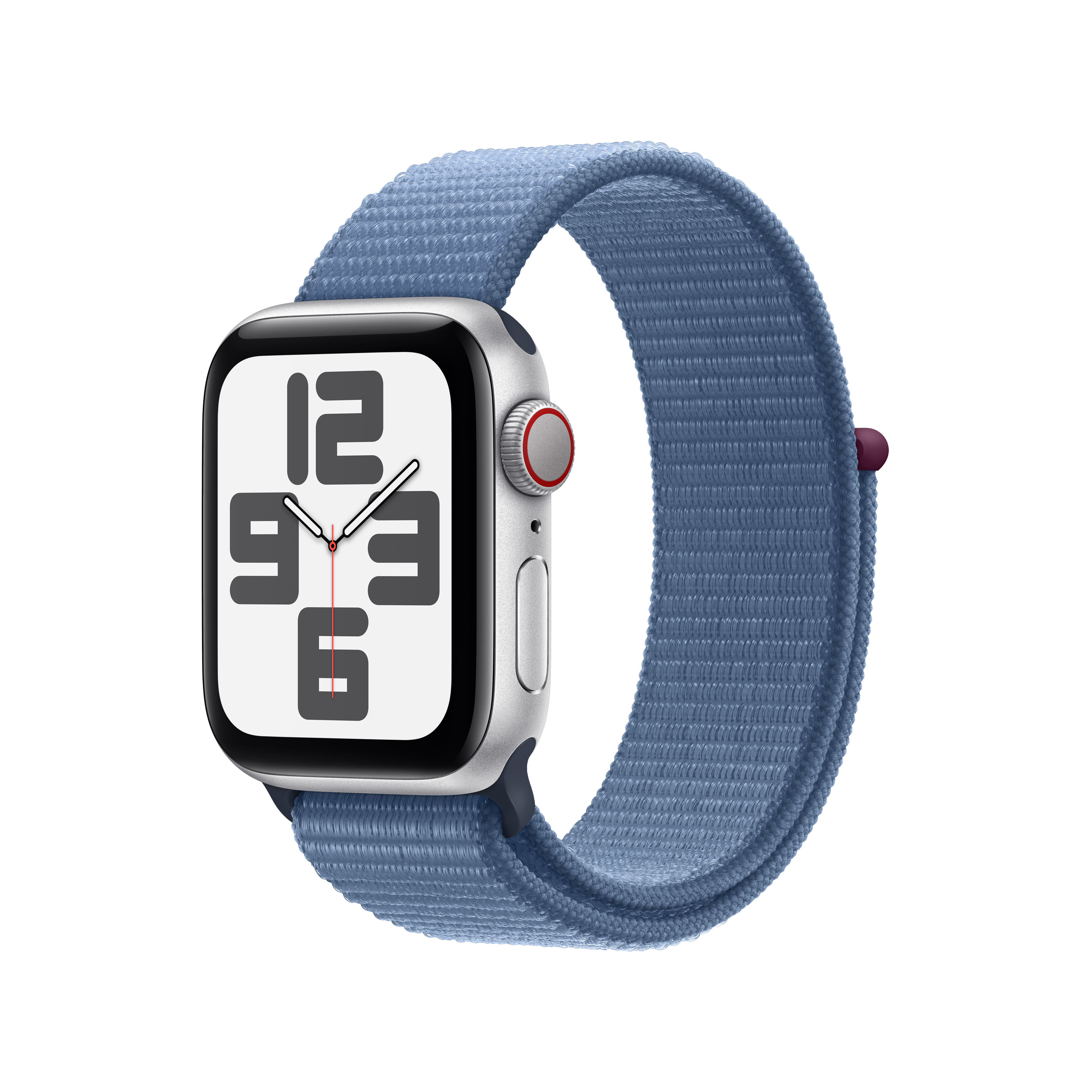 Apple - Reloj Smartwatch Apple Watch SE GPS + Cellular 40mm Silver Aluminium Case con Winter Blue Sport Loop