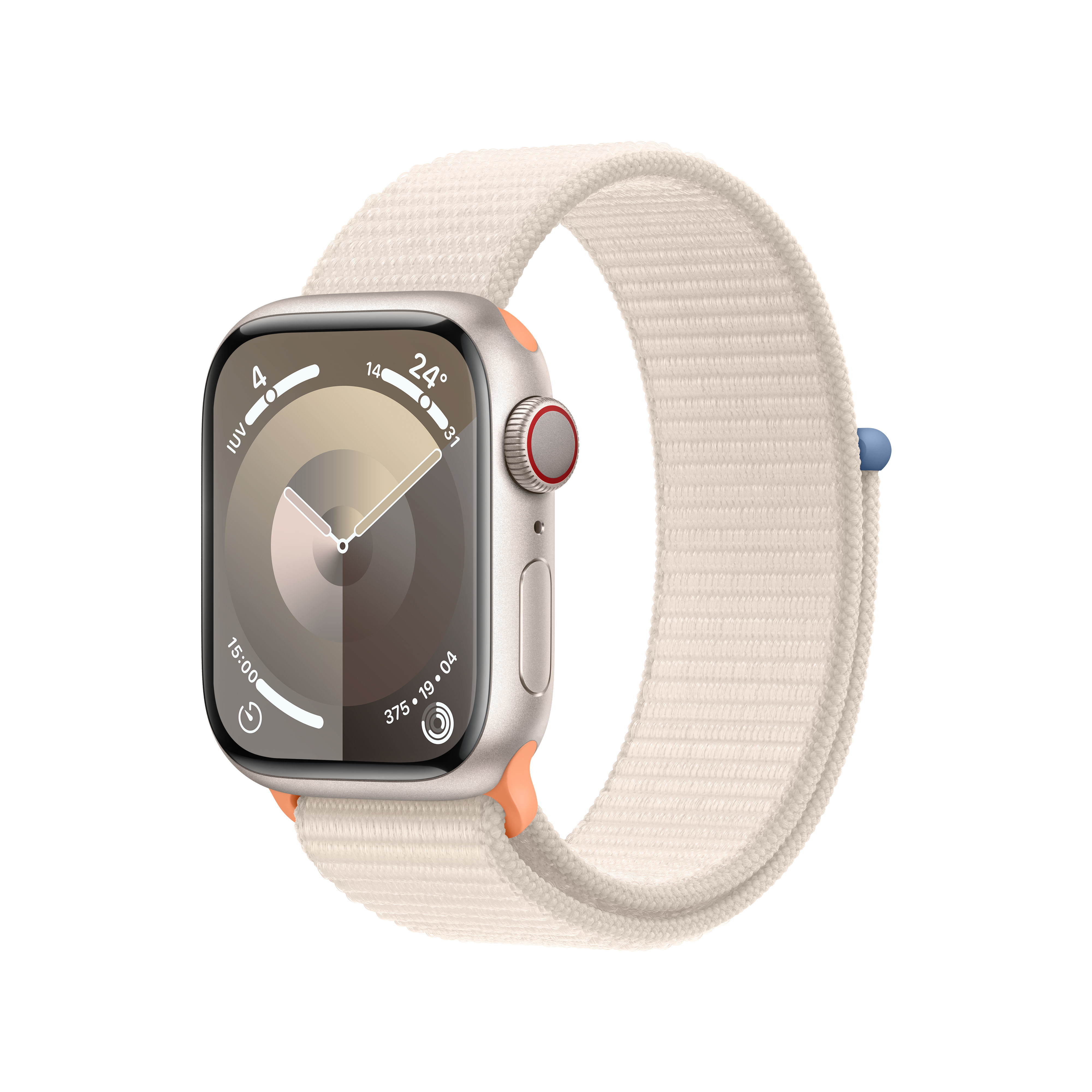 Reloj Smartwatch Apple Watch Series 9 GPS + Cellular 41mm Starlight Aluminium Case con Starlight Sport Loop