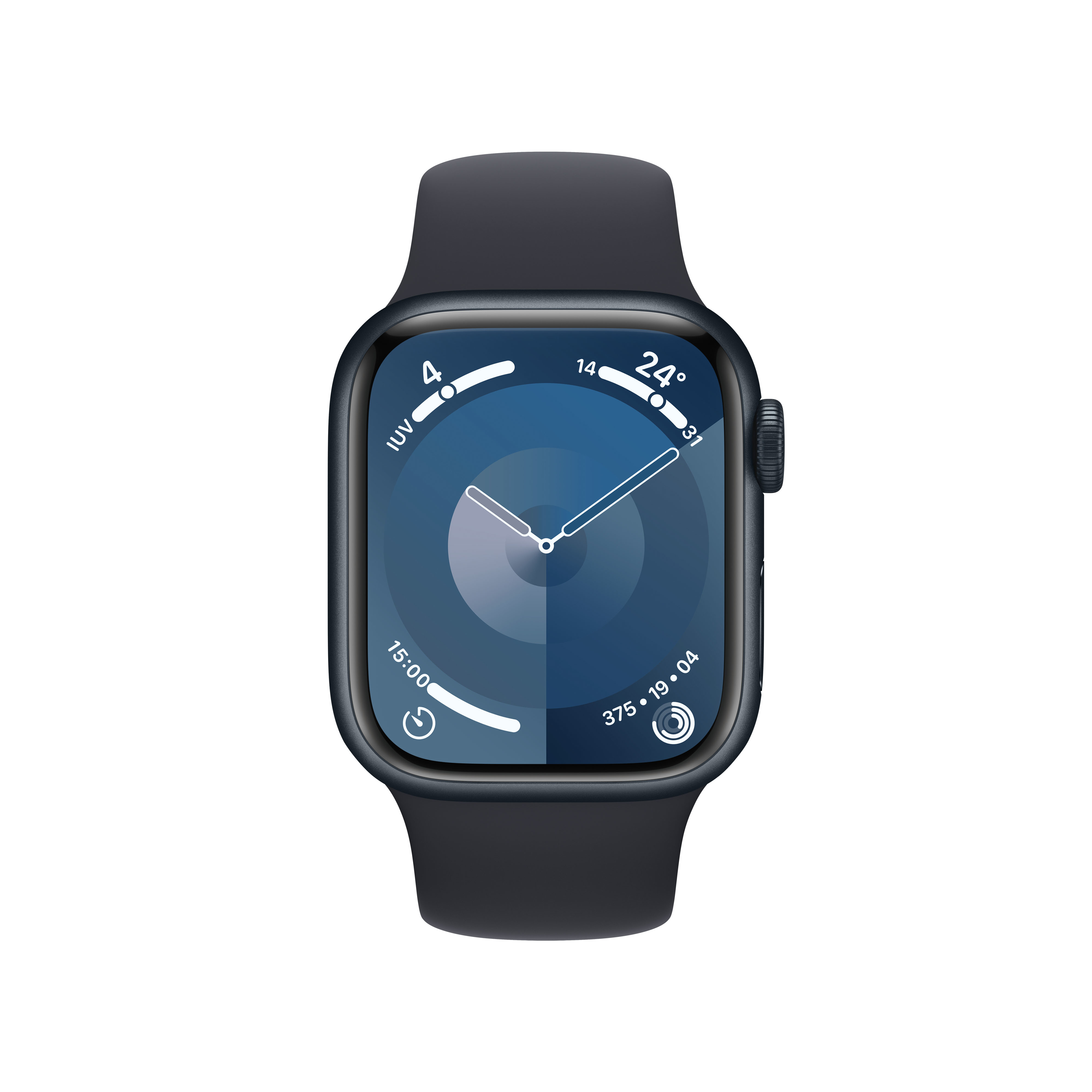 Apple - Reloj Smartwatch Apple Watch Series 9 GPS + Cellular 41mm Midnight Aluminium Case con Midnight Sport Band  (S/M)