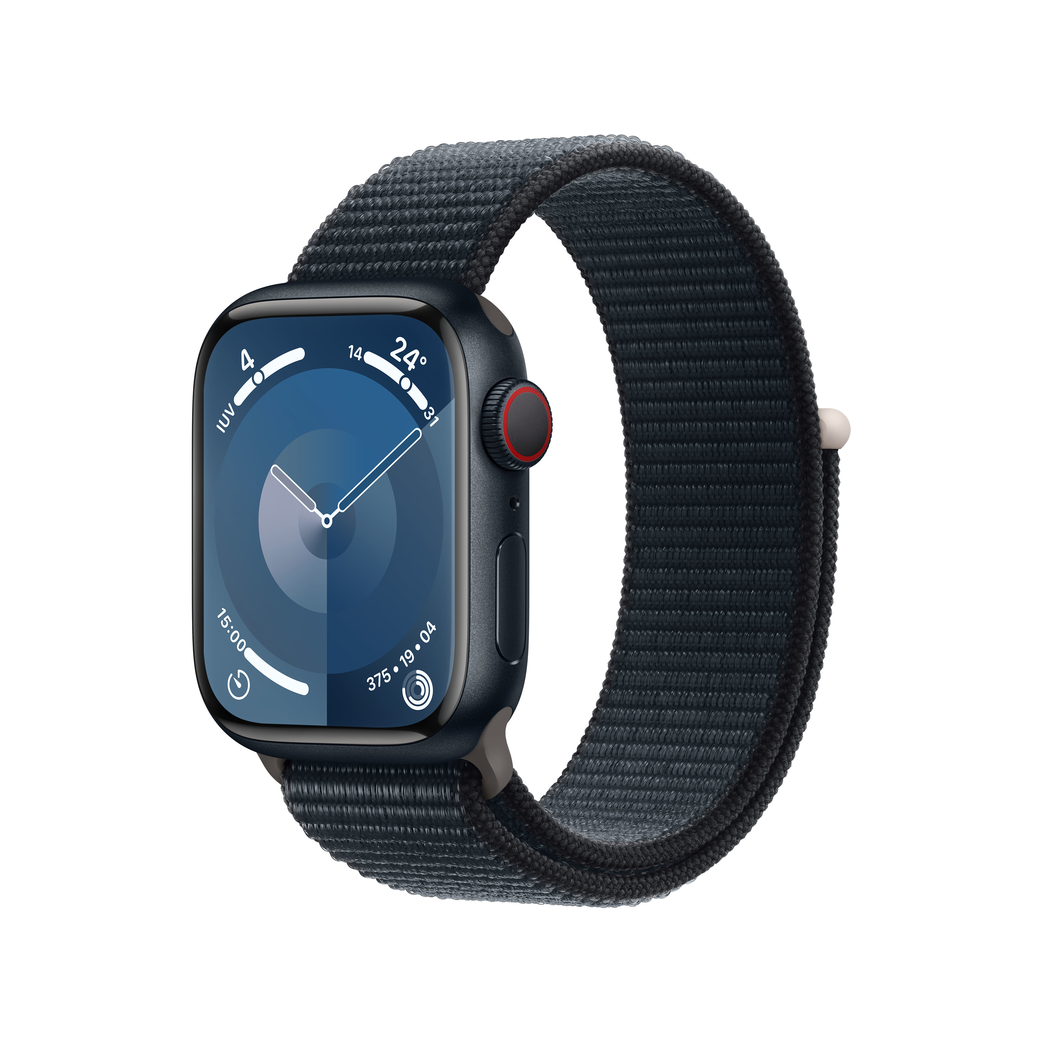 Reloj Smartwatch Apple Watch Series 9 GPS + Cellular 41mm Midnight Aluminium Case con Midnight Sport Loop