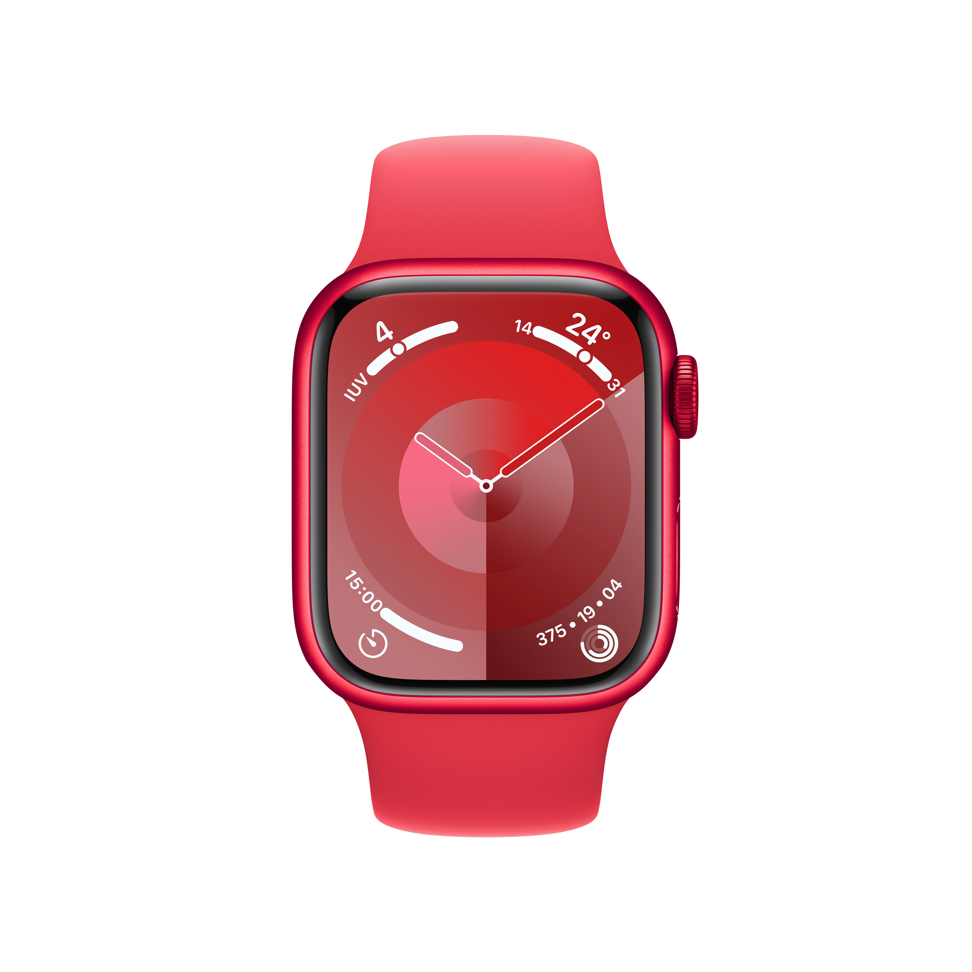 Apple - Reloj Smartwatch Apple Watch Series 9 GPS + Cellular 41mm (PRODUCT)RED Aluminium Case con (PRODUCT)RED Sport Band  (M/L)