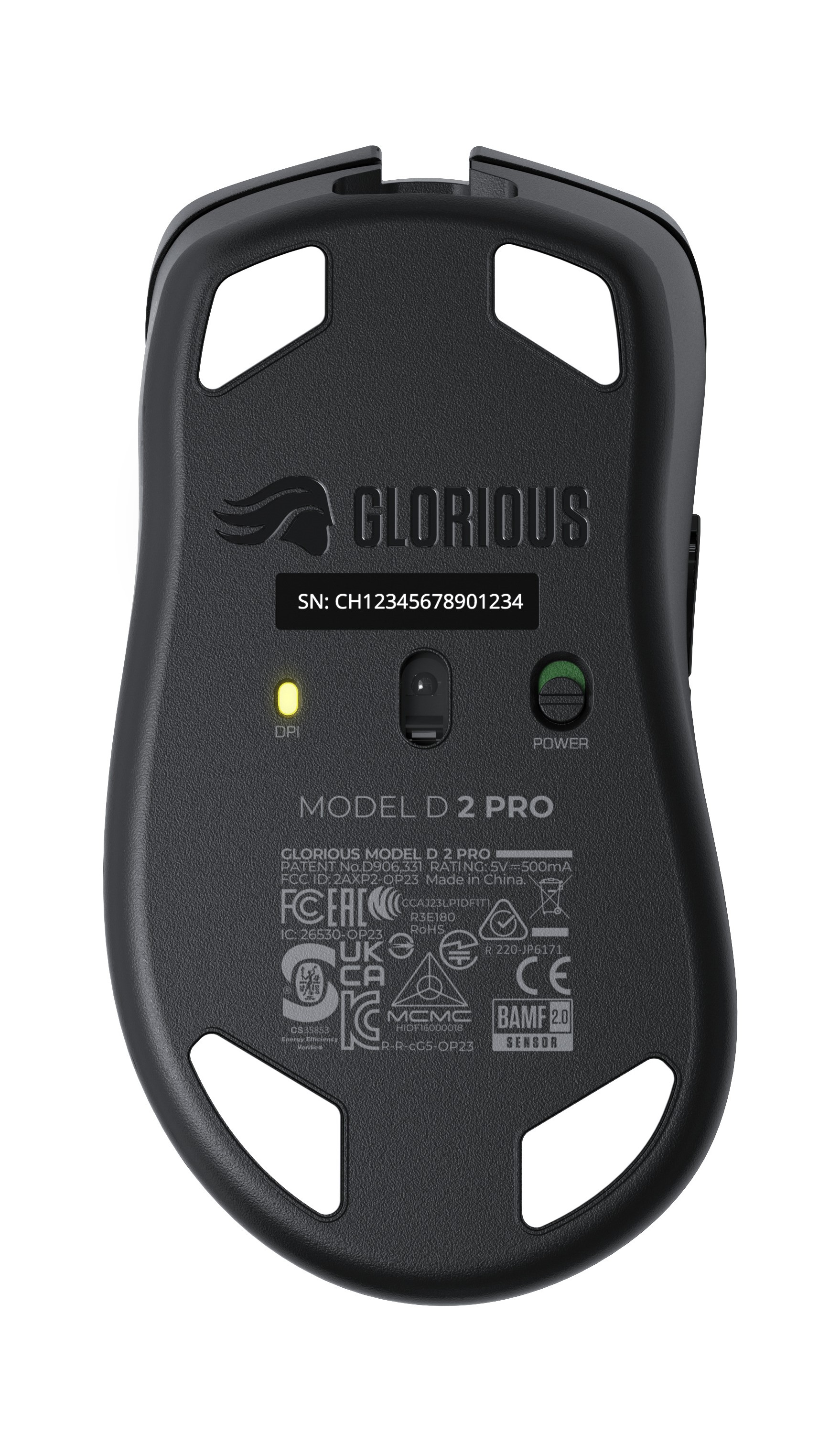 Glorious - Ratón Gaming Glorious Model D 2 PRO Wireless 1K Polling Negro