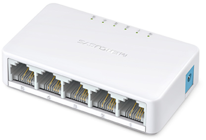 Mercusys - Switch SOHO Mercusys MS105 Mini 5 Portas 10/100Mbps Plug and Play UnManaged