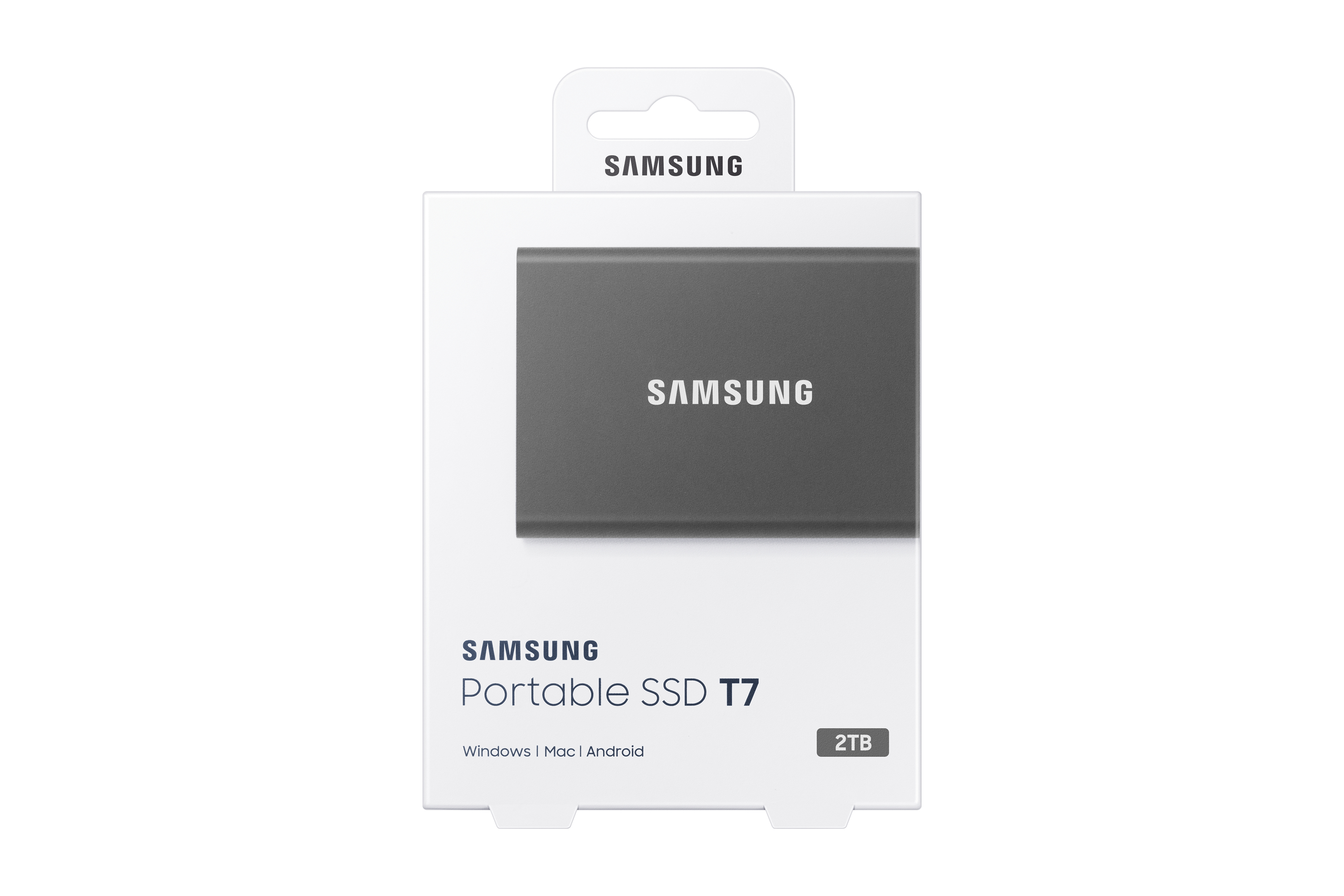 Samsung - SSD Externo Samsung T7 2TB USB3.2 Gen2 Negro (1050/1000MB/s)