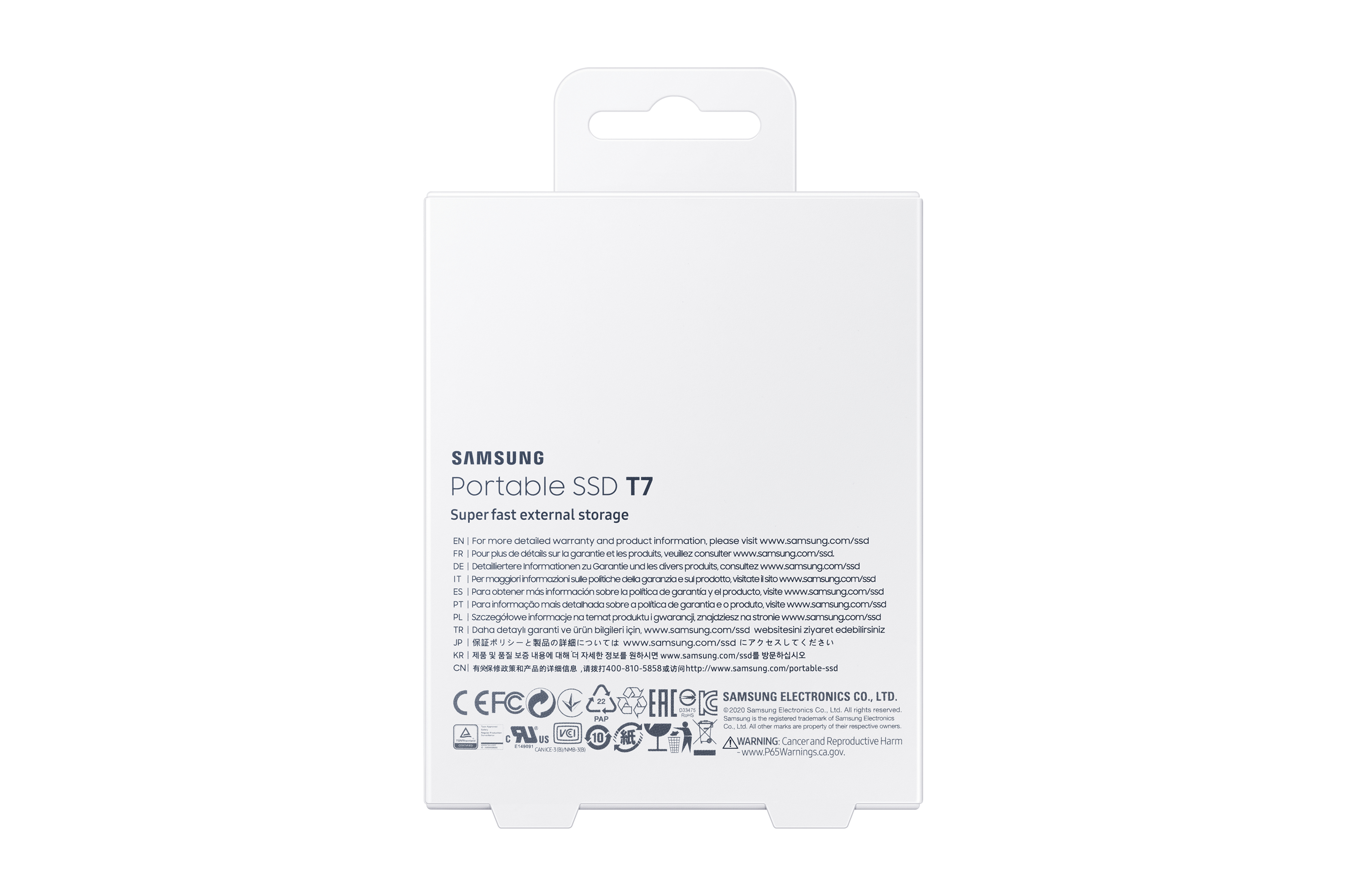 Samsung - SSD Externo Samsung T7 500GB USB3.2 Gen2 Negro (1050/1000MB/s)