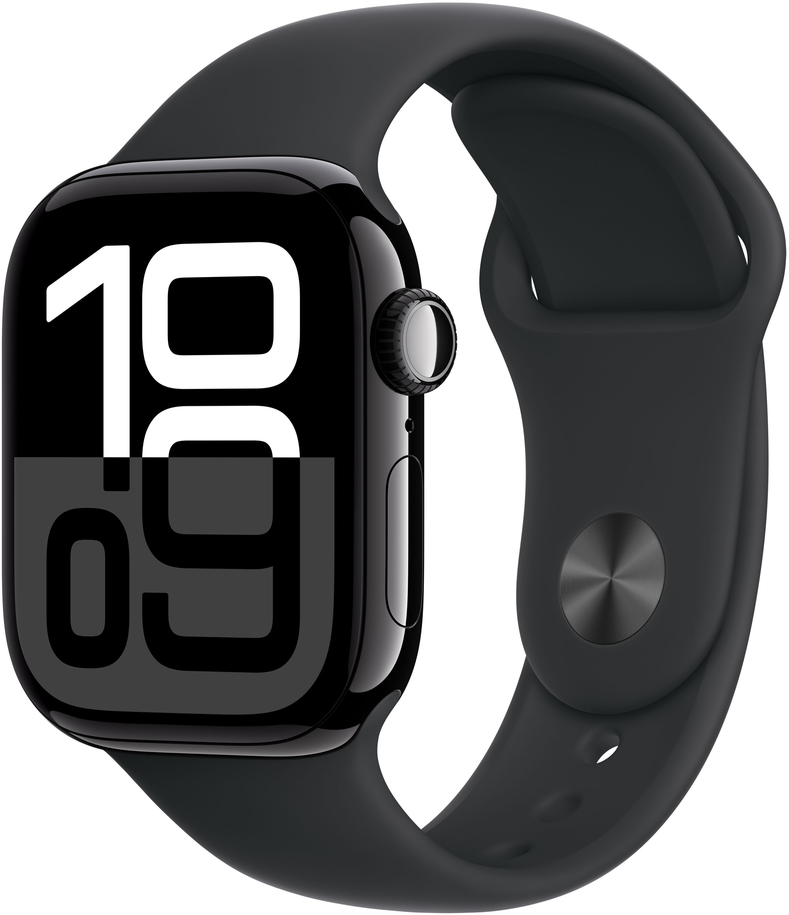 Smartwatch Apple Watch Series 10 GPS 42mm Alumínio Negro Brilhante c/ Pulsera Deportiva Negra - S/M