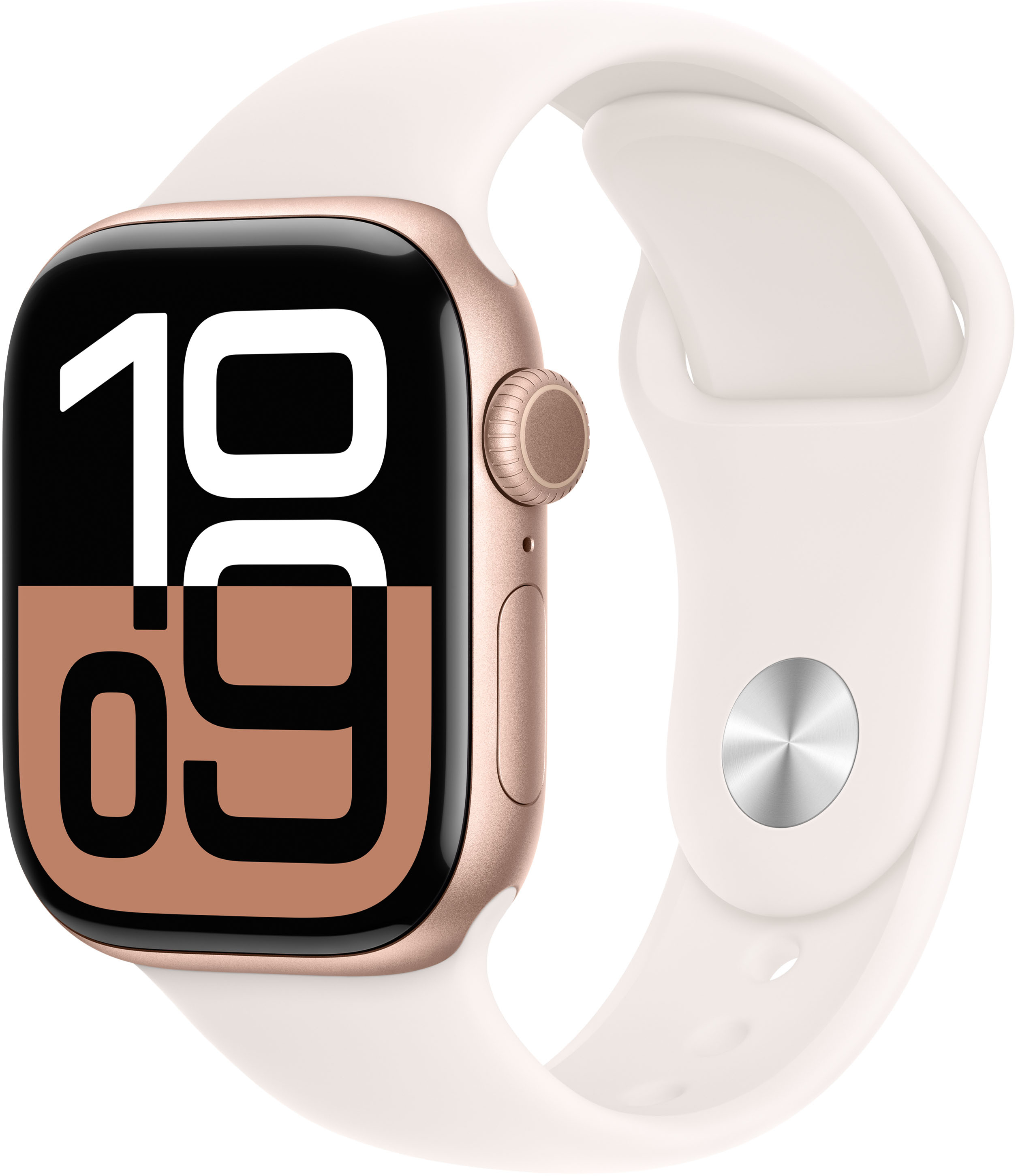 Smartwatch Apple Watch Series 10 GPS 42mm Alumínio Rosa-Oro c/ Pulsera Deportiva Rosa Claro - S/M